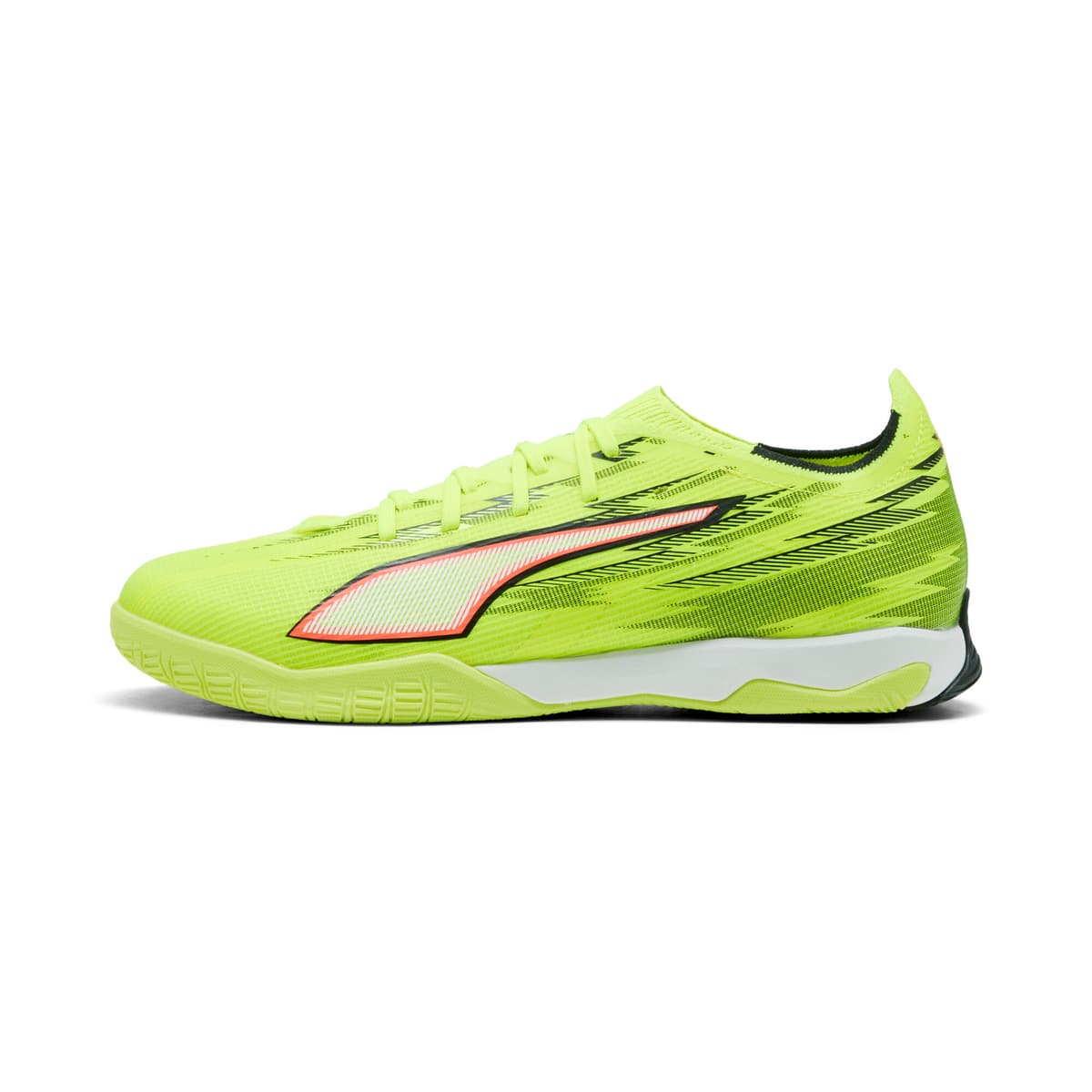 PUMA ULTRA 6 MATCH IT uniseks voetbalschoenen, Zwart/Rood/Geel, Maat 44