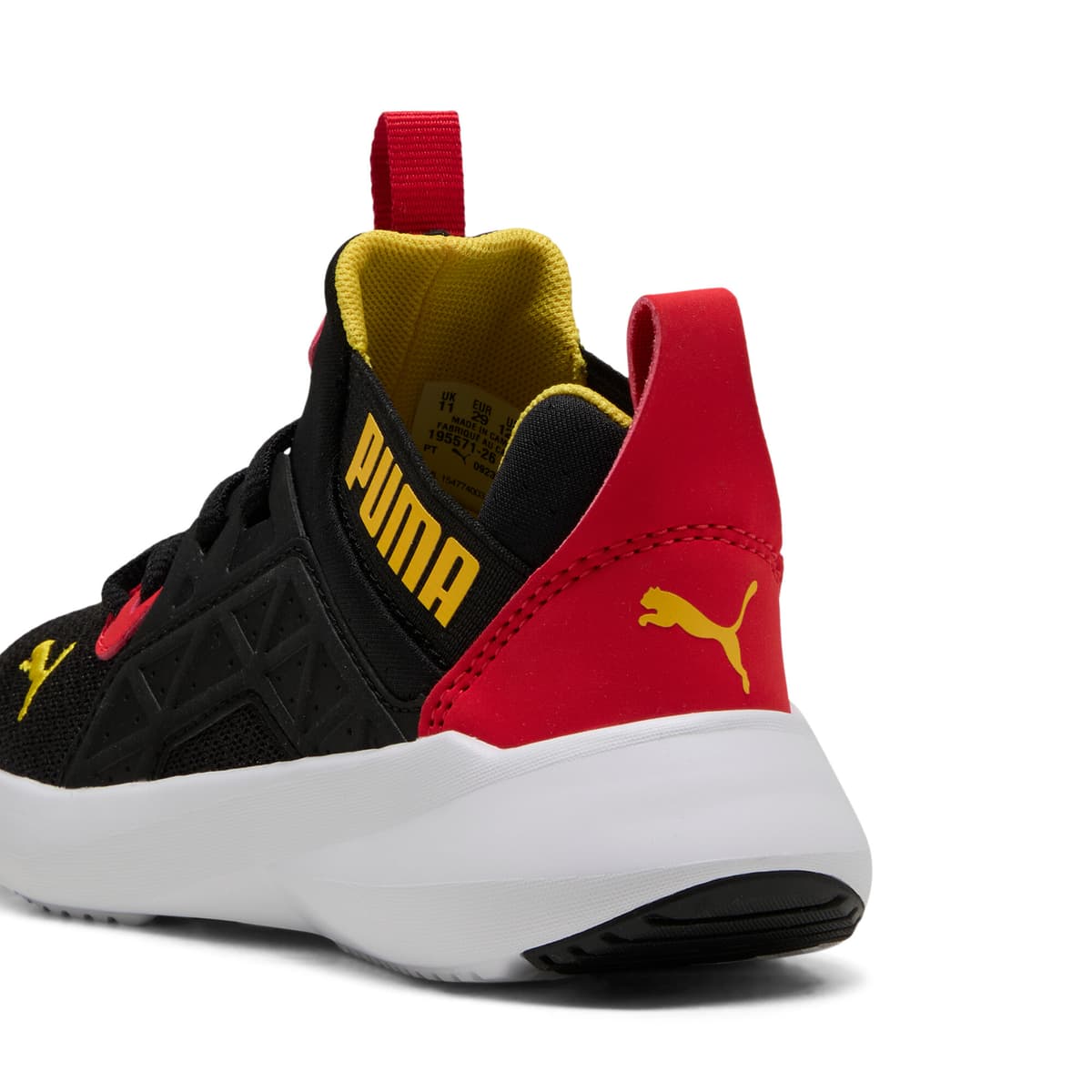 PUMA Soft Enzo NXT sneakers kinderen, Zwart/Rood/Geel, Maat 33 thumbnail 5