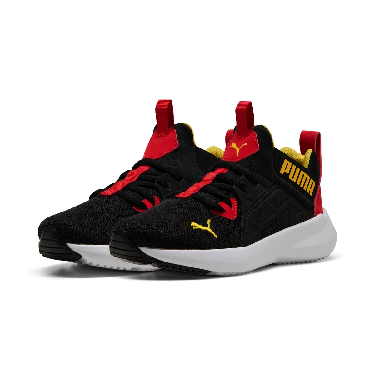 PUMA Soft Enzo NXT sneakers kinderen, Zwart/Rood/Geel, Maat 33 thumbnail 6