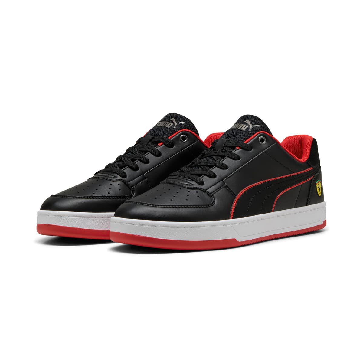 PUMA Scuderia Ferrari Caven 2.0 uniseks sneakers, Zwart/Rood, Maat 48 thumbnail 6