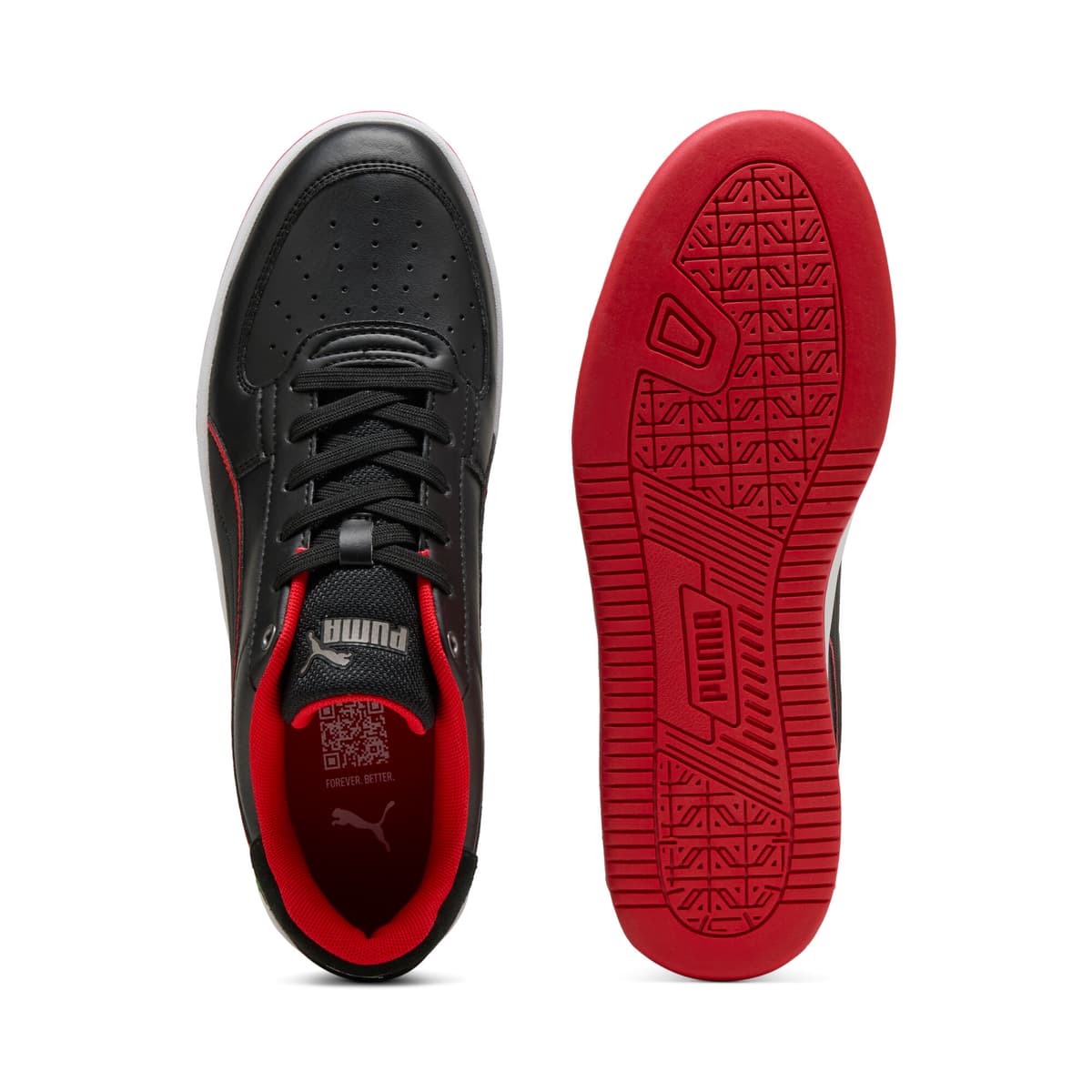 PUMA Scuderia Ferrari Caven 2.0 uniseks sneakers, Zwart/Rood, Maat 48 thumbnail 4