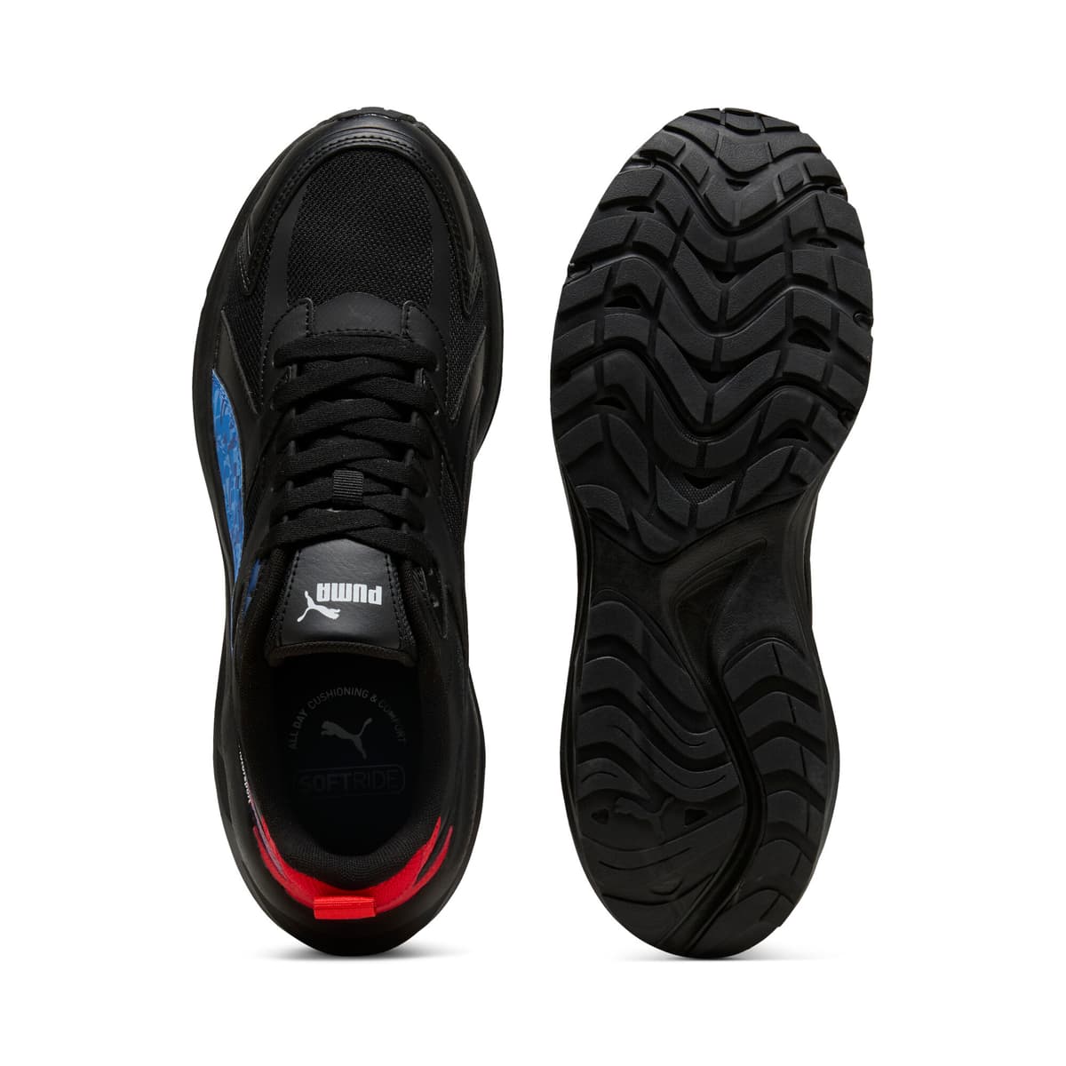 PUMA BMW M Motorsport Hypnotic LS unisex sneakers, Zwart/Rood, Maat 39 thumbnail 4