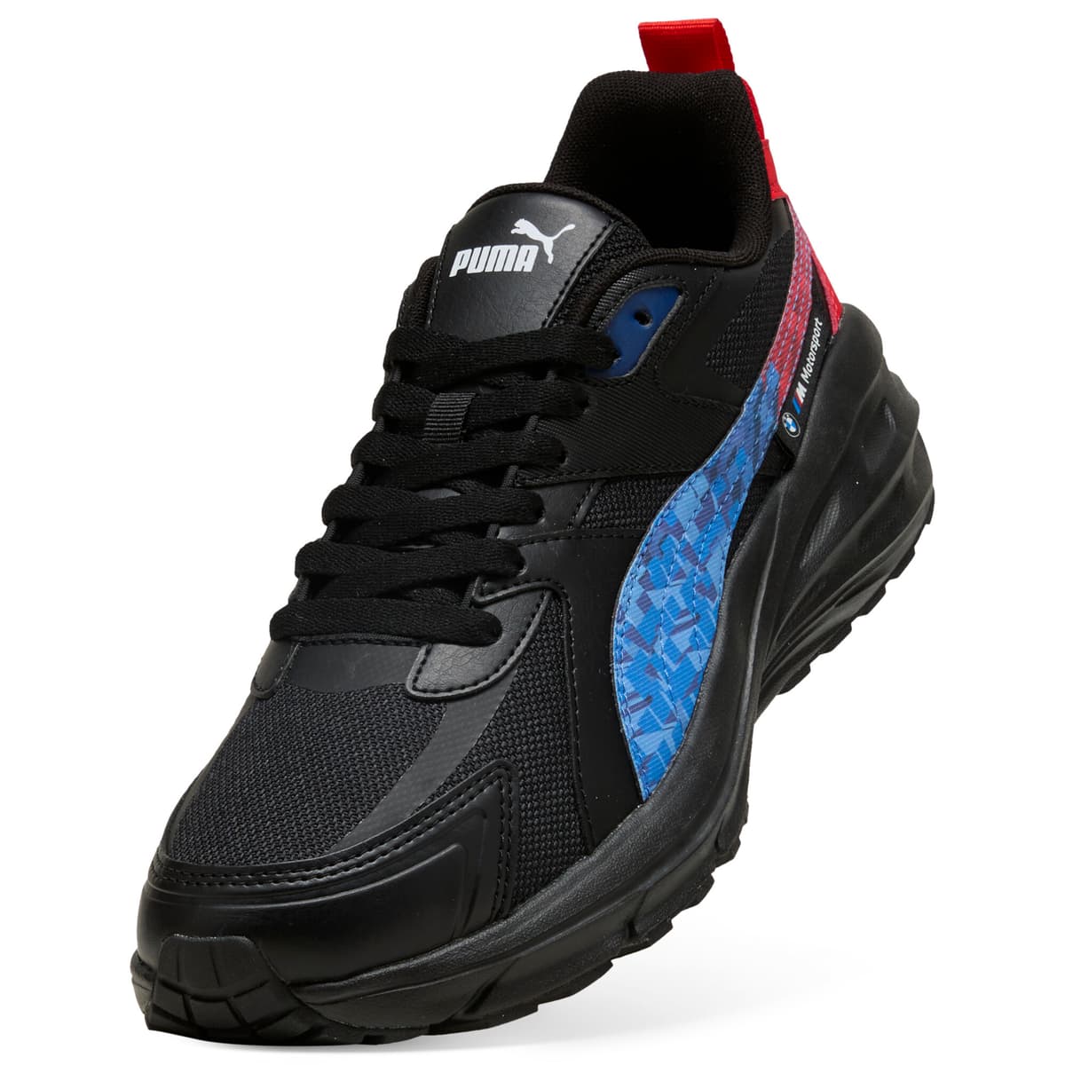 PUMA BMW M Motorsport Hypnotic LS unisex sneakers, Zwart/Rood, Maat 39 thumbnail 2