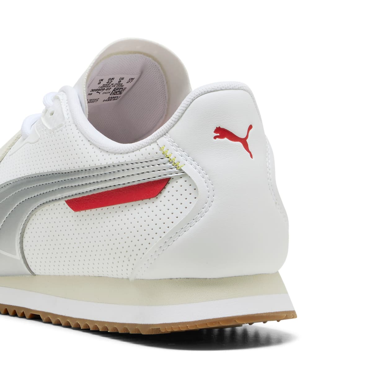 PUMA Scuderia Ferrari Roma uniseks sneakers, Wit/Zilver, Maat 45 thumbnail 5