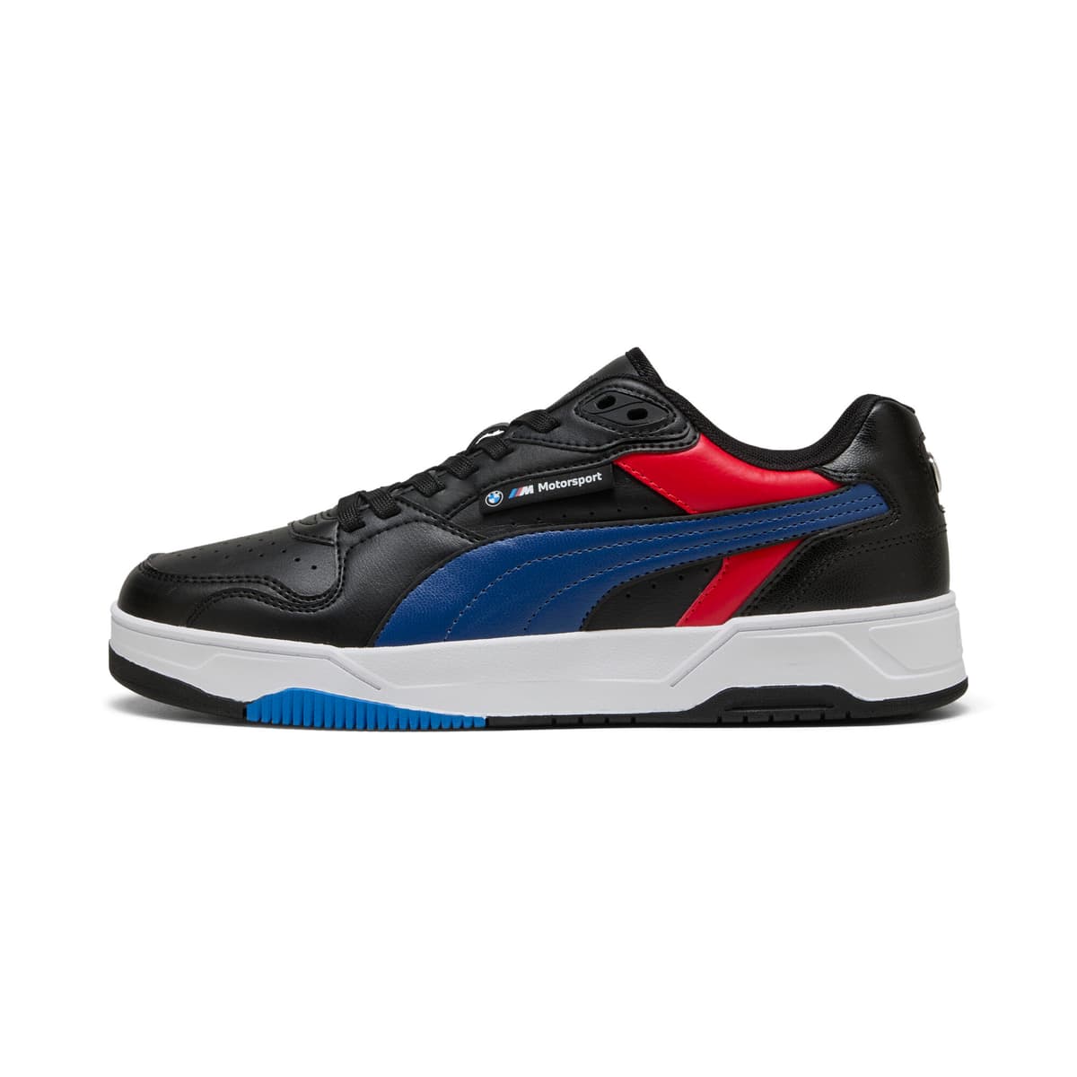 PUMA BMW M Motorsport RBD Break lage uniseks sneakers, Blauw/Zwart, Maat 38,5