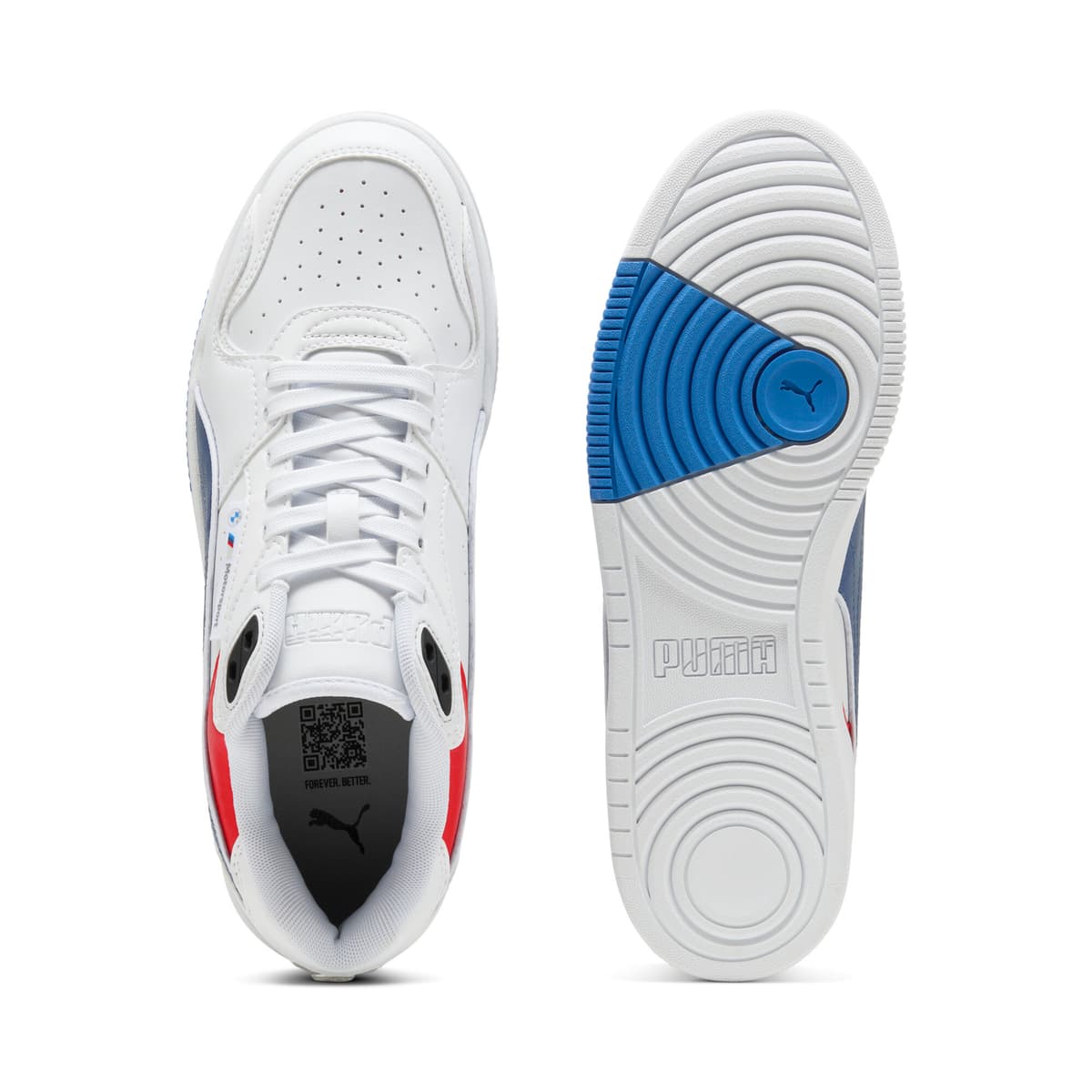 PUMA BMW M Motorsport RBD Break lage uniseks sneakers, Blauw/Wit, Maat 47 thumbnail 4