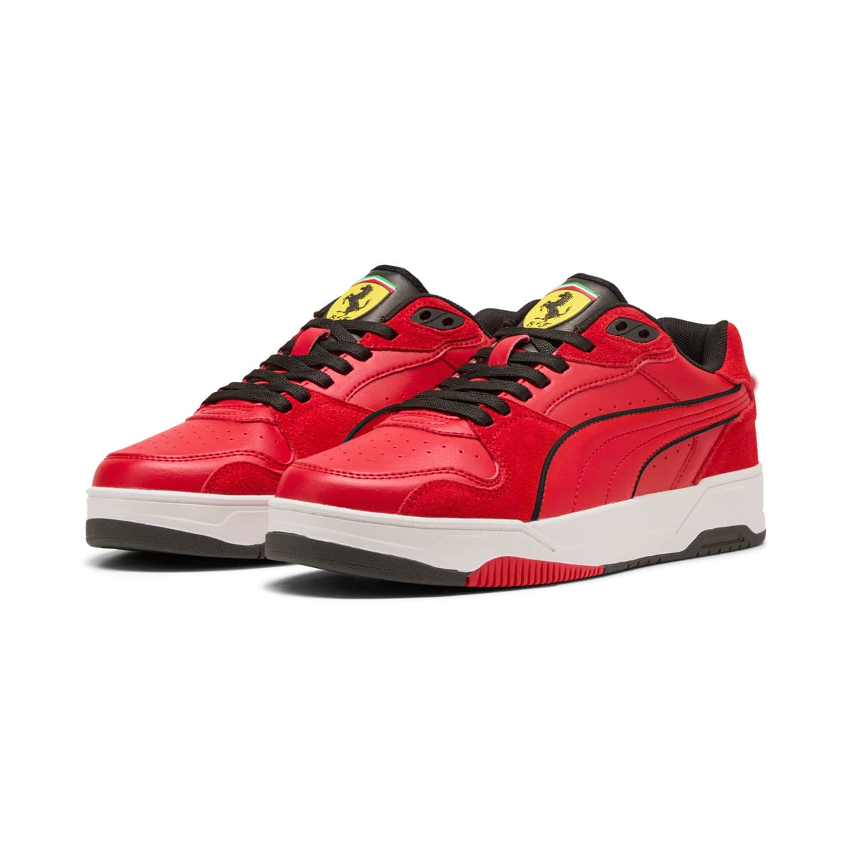 PUMA Scuderia Ferrari RBD Break lage uniseks sneakers, Zwart/Rood, Maat 36 thumbnail 6
