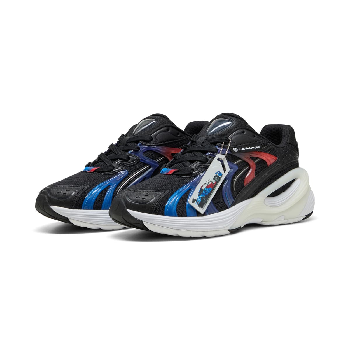 PUMA BMW M Motorsport Inverse uniseks sneakers, Zwart, Maat 37 thumbnail 6