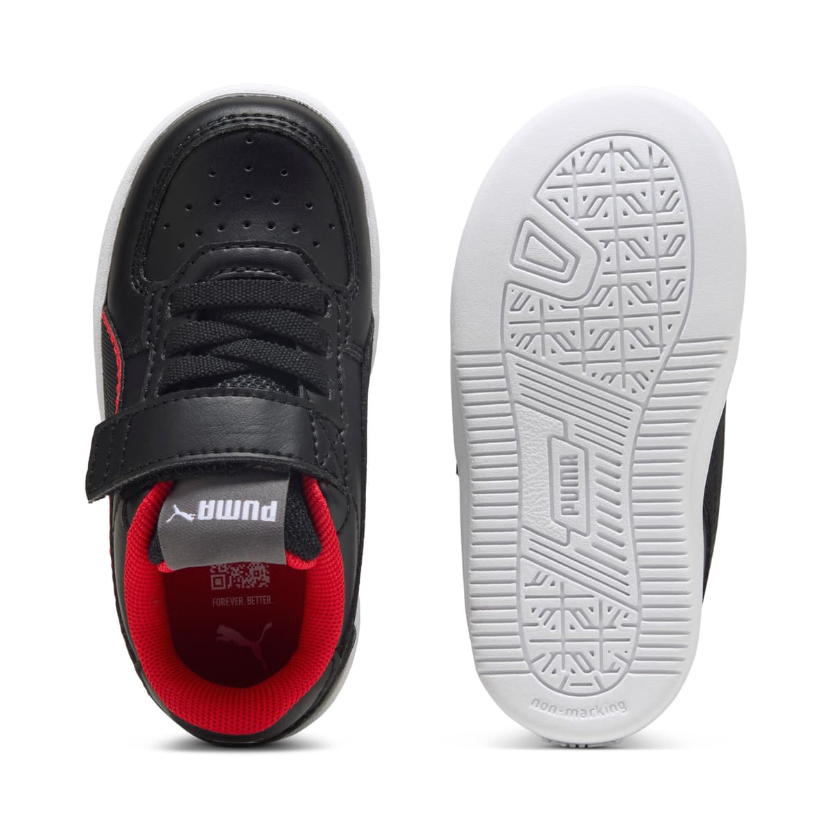 PUMA Scuderia Ferrari Caven 2.0 sneakers, Zwart/Rood, Maat 24 thumbnail 4