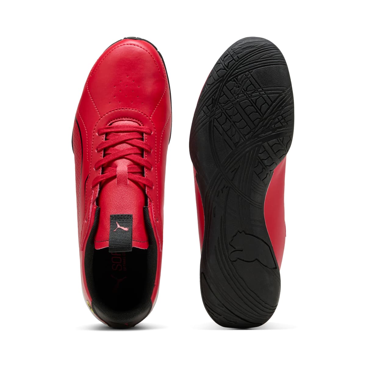 PUMA Scuderia Ferrari Neo Cat 3.0 uniseks sneakers, Zwart/Rood, Maat 46 thumbnail 4