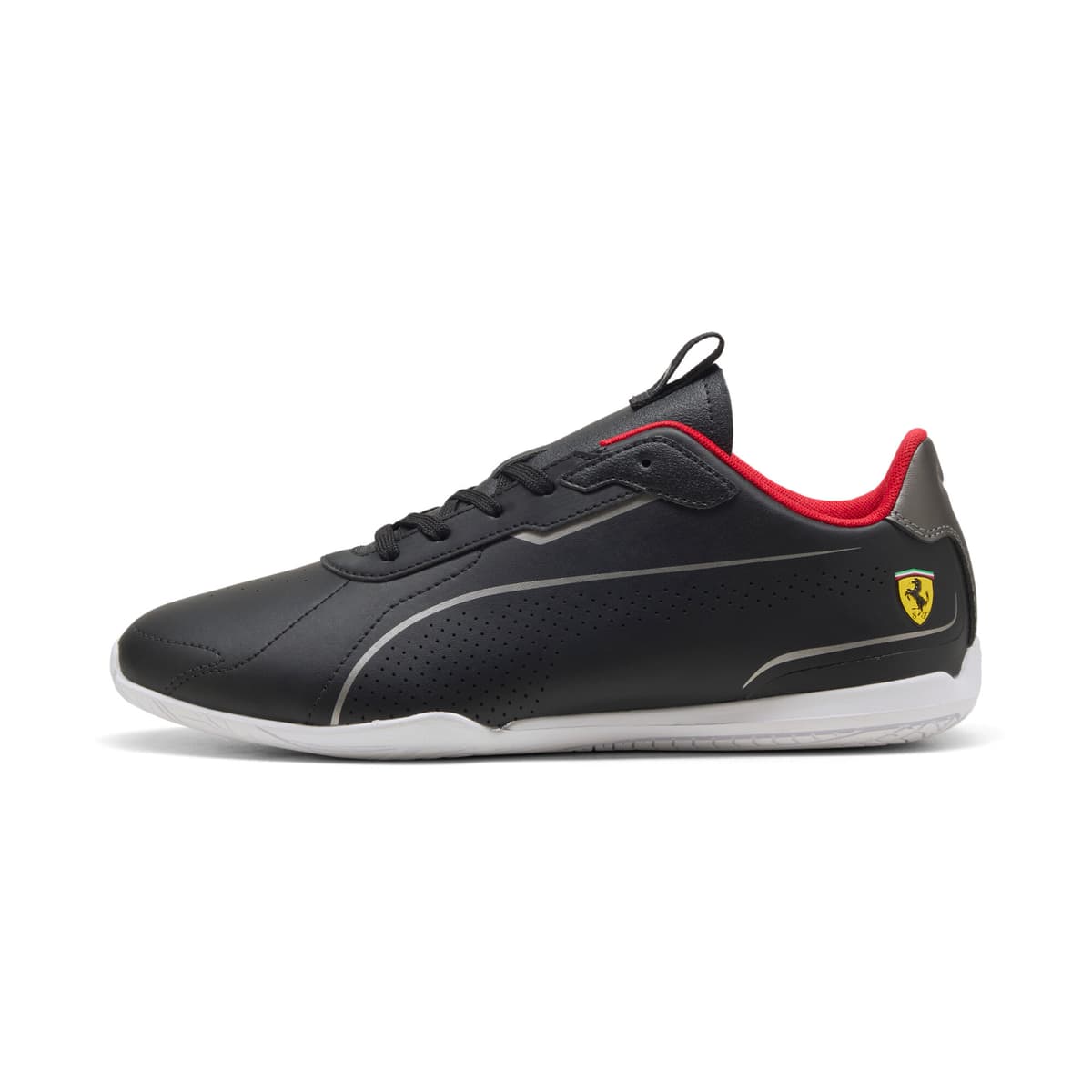 PUMA Scuderia Ferrari Neo Cat 3.0 uniseks sneakers, Zwart/Zilver, Maat 40