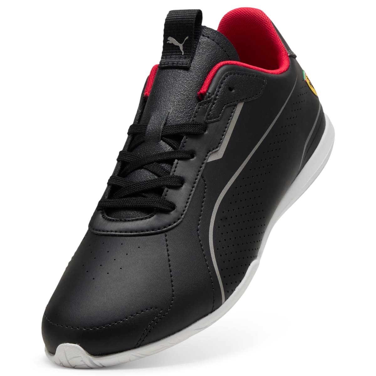 PUMA Scuderia Ferrari Neo Cat 3.0 uniseks sneakers, Zwart/Zilver, Maat 40 thumbnail 2