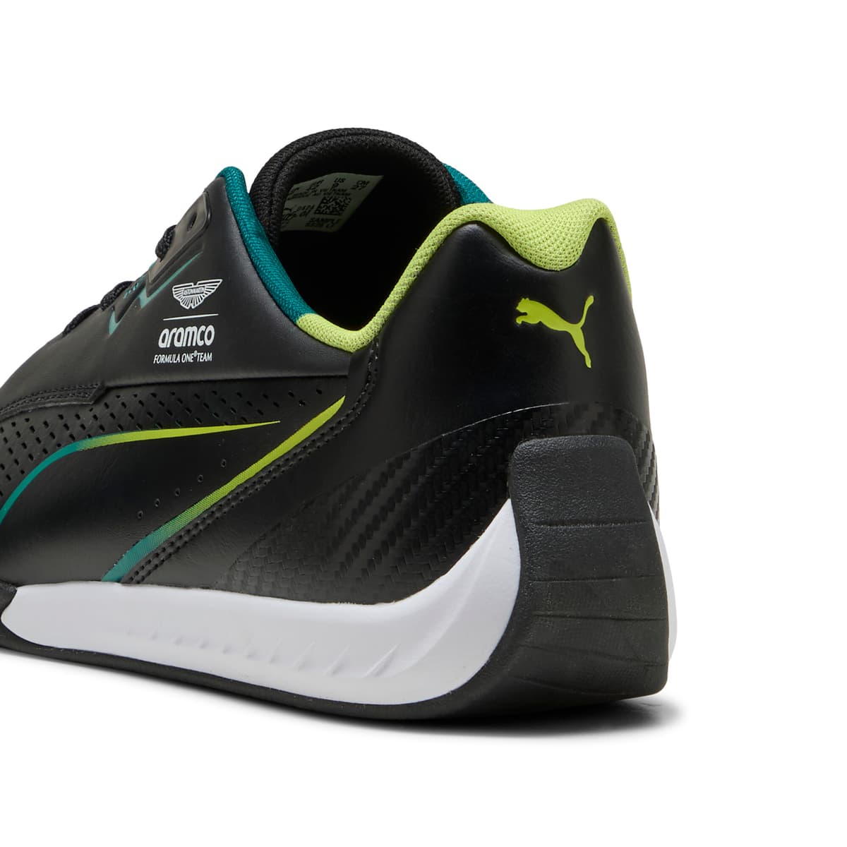 PUMA x ASTON MARTIN ARAMCO F1Â® TEAM Drift Cat 11 uniseks sneakers, Groen/Zwart, Maat 44 thumbnail 5