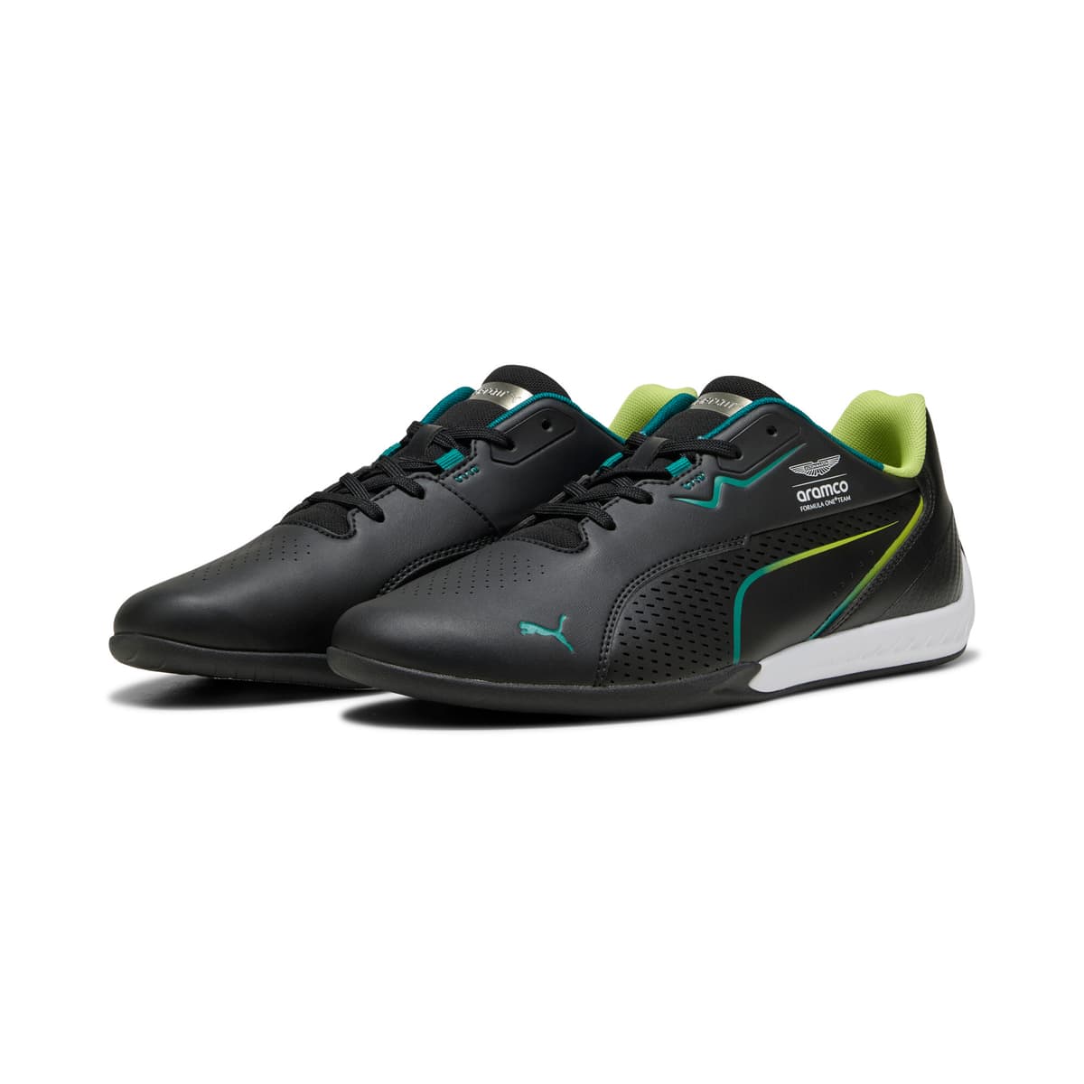 PUMA x ASTON MARTIN ARAMCO F1Â® TEAM Drift Cat 11 uniseks sneakers, Groen/Zwart, Maat 44 thumbnail 6