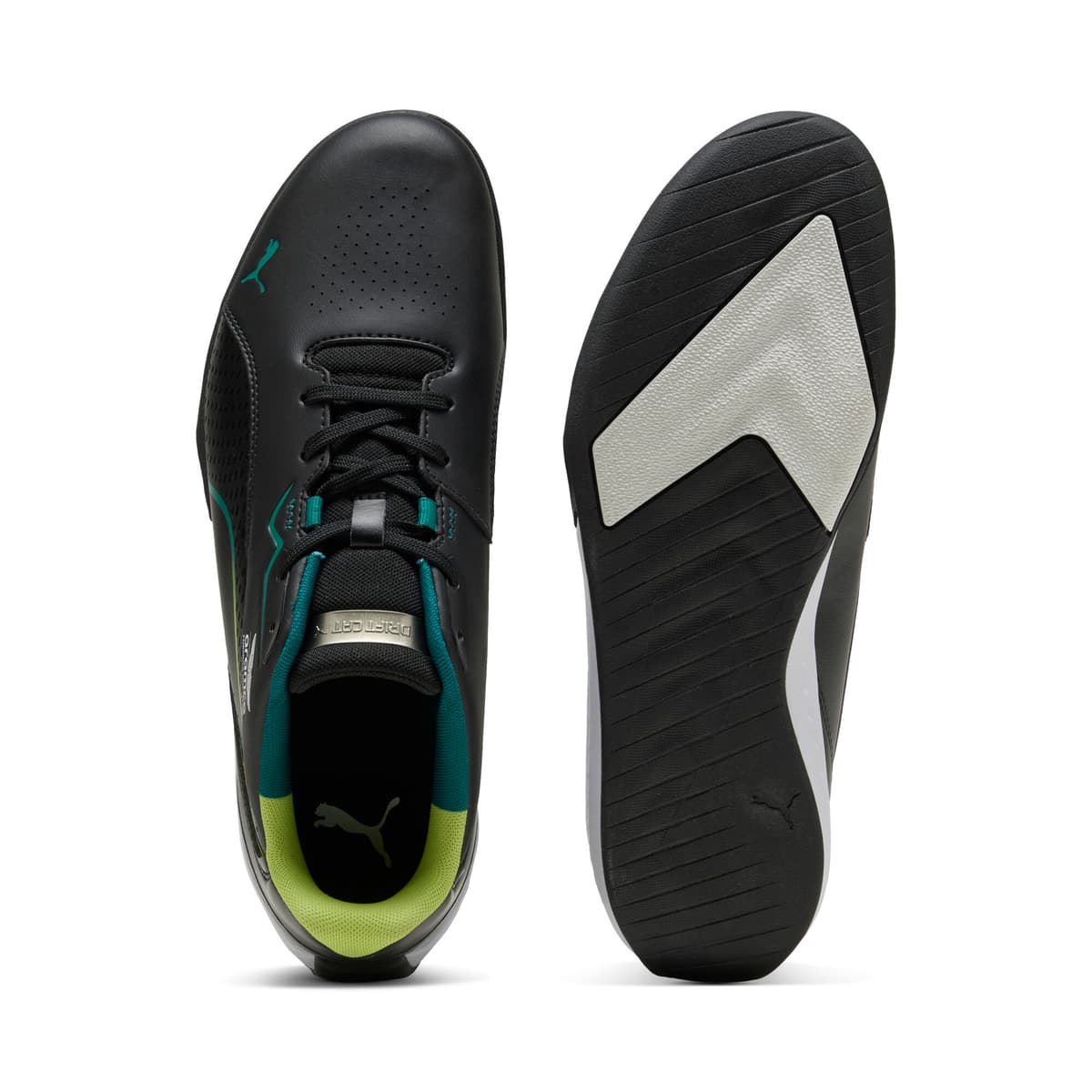 PUMA x ASTON MARTIN ARAMCO F1Â® TEAM Drift Cat 11 uniseks sneakers, Groen/Zwart, Maat 44 thumbnail 4
