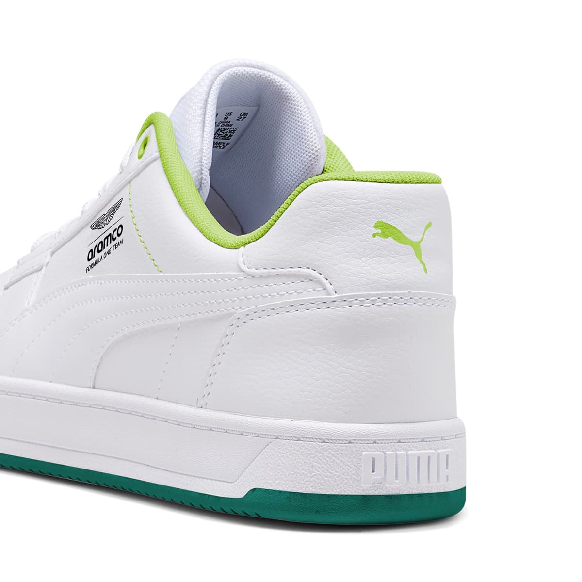 PUMA x ASTON MARTIN ARAMCO F1Â® TEAM Caven 2.0 uniseks sneakers, Groen/Wit, Maat 40,5 thumbnail 5