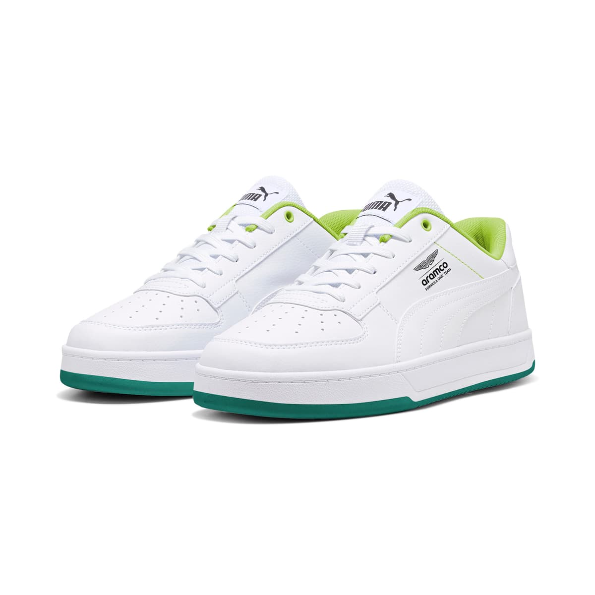 PUMA x ASTON MARTIN ARAMCO F1Â® TEAM Caven 2.0 uniseks sneakers, Groen/Wit, Maat 40,5 thumbnail 6
