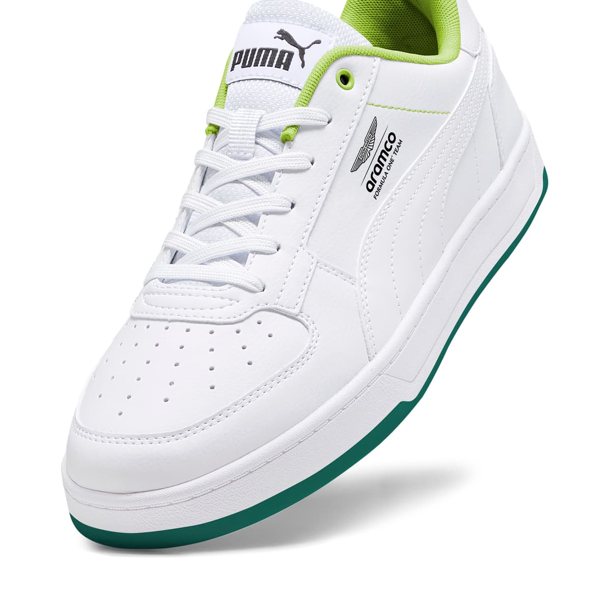 PUMA x ASTON MARTIN ARAMCO F1Â® TEAM Caven 2.0 uniseks sneakers, Groen/Wit, Maat 40,5 thumbnail 2