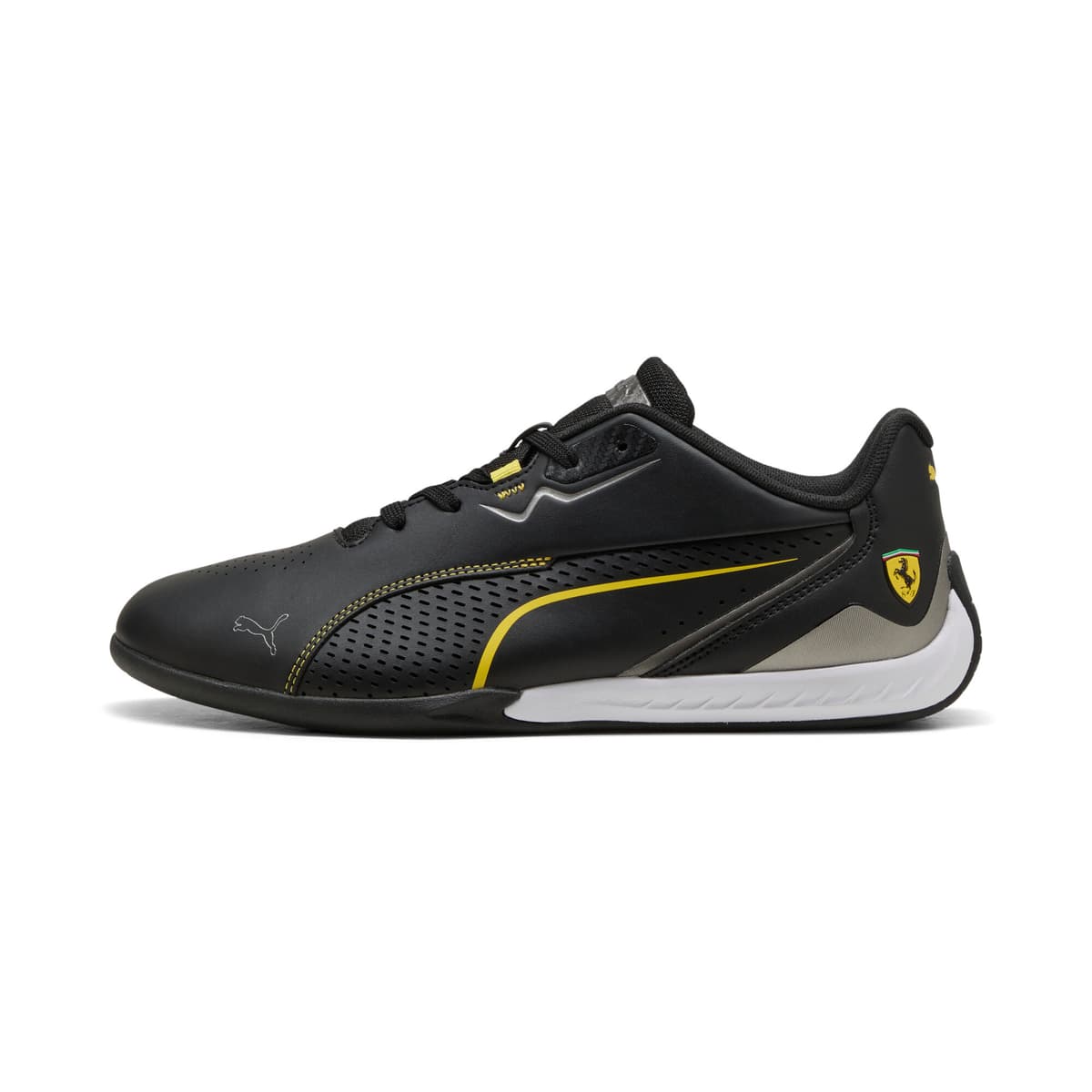 PUMA Scuderia Ferrari Drift Cat 11 uniseks sneakers, Zwart/Geel, Maat 39 thumbnail 5