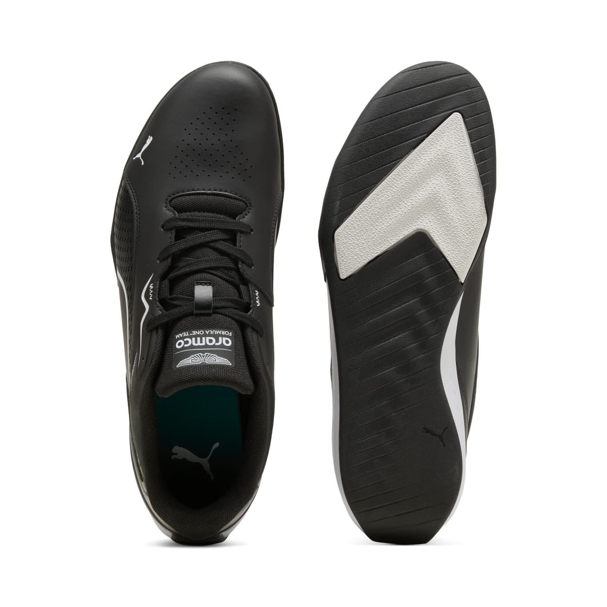 PUMA x ASTON MARTIN ARAMCO F1Â® TEAM Drift Cat 11 lage uniseks sneakers, Groen/Zwart, Maat 40,5 thumbnail 4