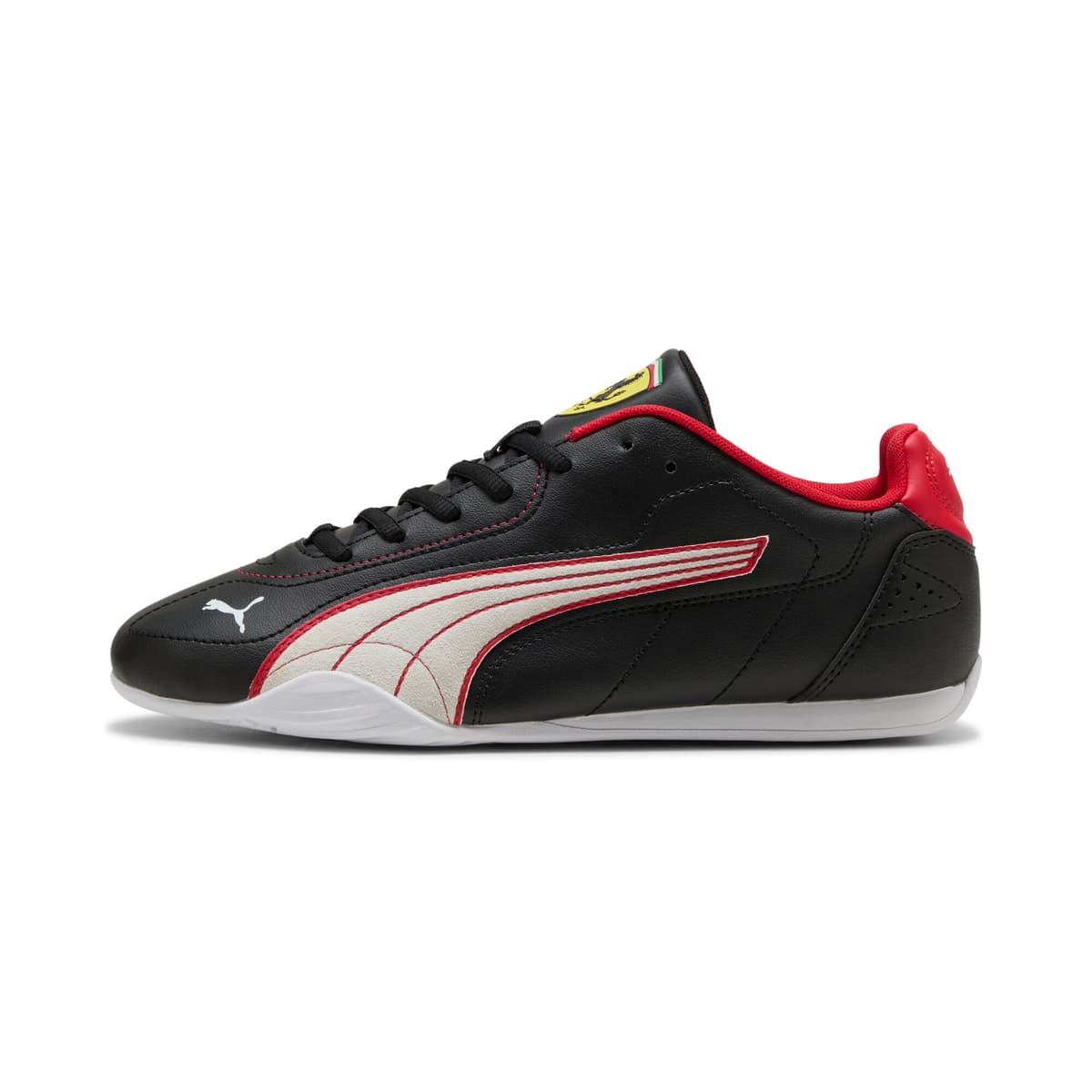 PUMA Scuderia Ferrari Catch uniseks sneakers, Zwart/Wit, Maat 40 thumbnail 5
