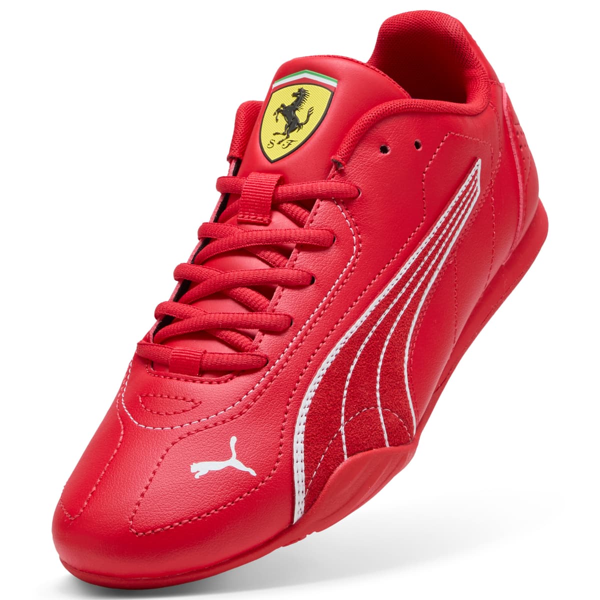PUMA Scuderia Ferrari Catch uniseks sneakers, Rood/Wit, Maat 45 thumbnail 2