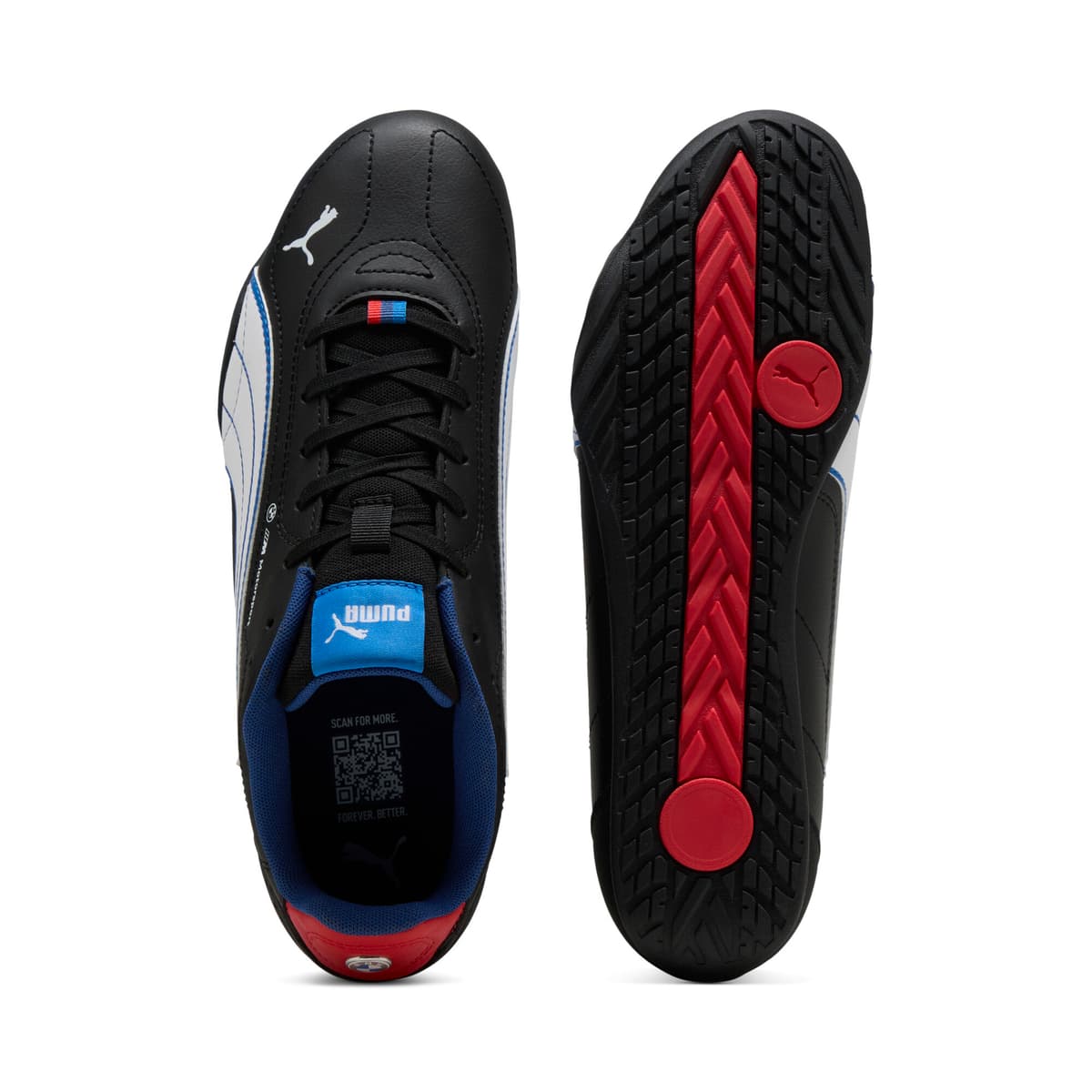 PUMA BMW M Motorsport Catch uniseks sneakers, Zwart/Wit, Maat 41 thumbnail 4