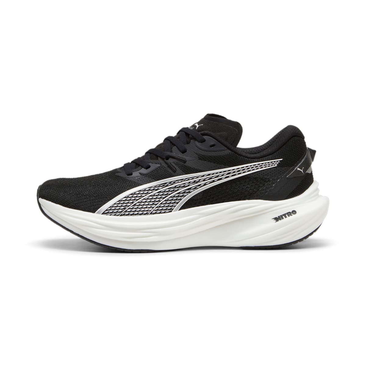 PUMA Deviate NITROâ¢ 3 hardloopschoenen voor Heren, Zwart/Wit, Maat 40