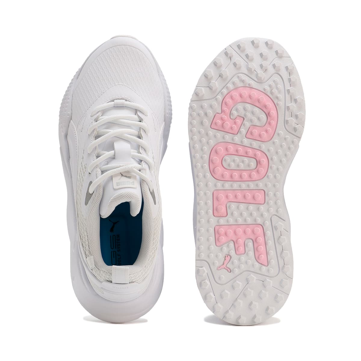 PUMA GS-X Efekt golfschoenen voor Dames, Roze/Wit, Maat 38,5 thumbnail 4