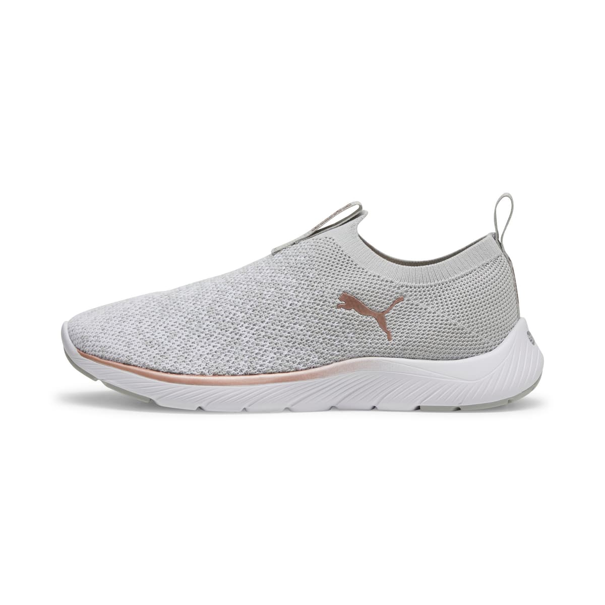 PUMA Softride Remi Slip-on Knit hardloopschoenen voor Dames, Roze/Grijs/Wit, Maat 40