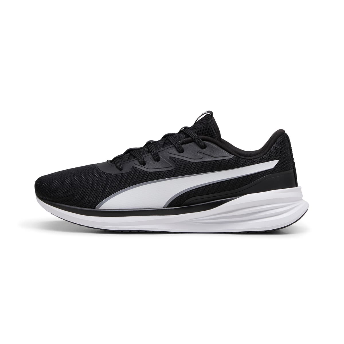 PUMA Night Runner V3 hardloopschoenen, Zwart/Wit, Maat 41