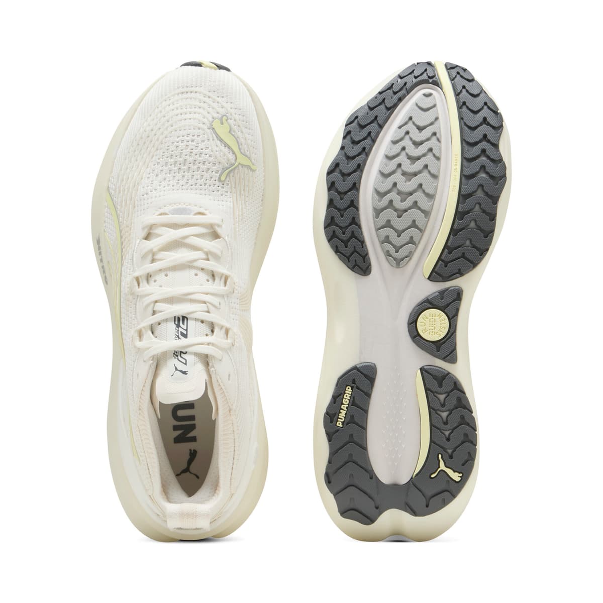 PUMA ForeverRun NITROâ¢ 2 hardloopschoenen voor Heren, Wit/Goud, Maat 44 thumbnail 4