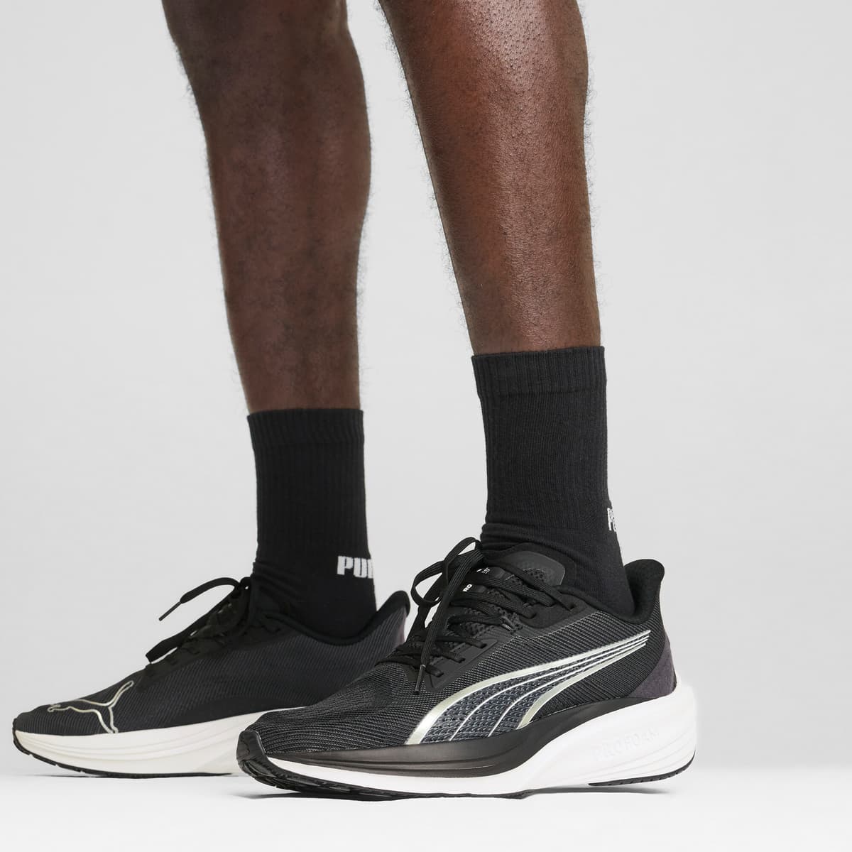 PUMA Darter Pro hardloopschoenen, Zwart/Wit, Maat 47 thumbnail 8