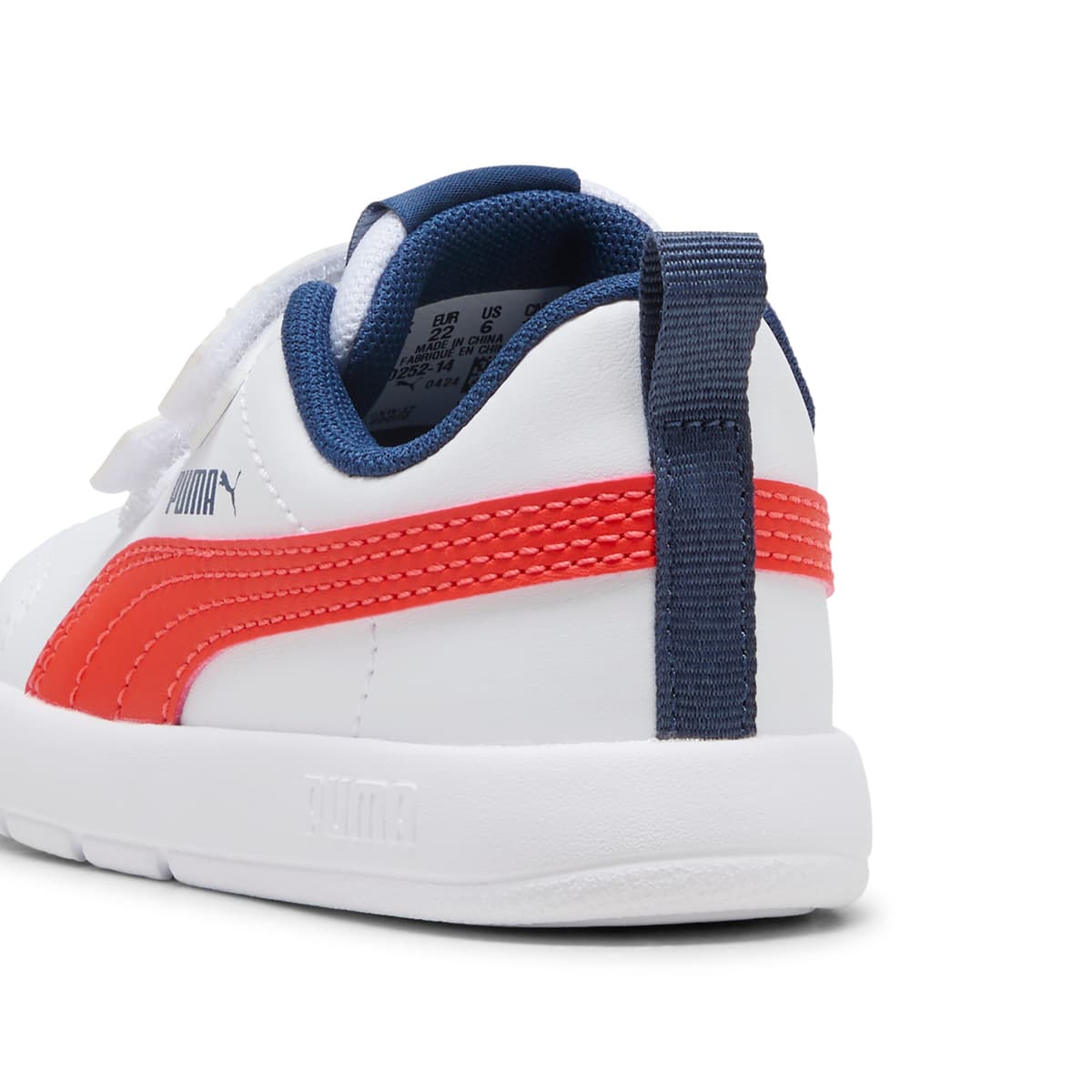 PUMA Courtflex V3 sneakers, Blauw/Rood/Wit, Maat 27 thumbnail 5
