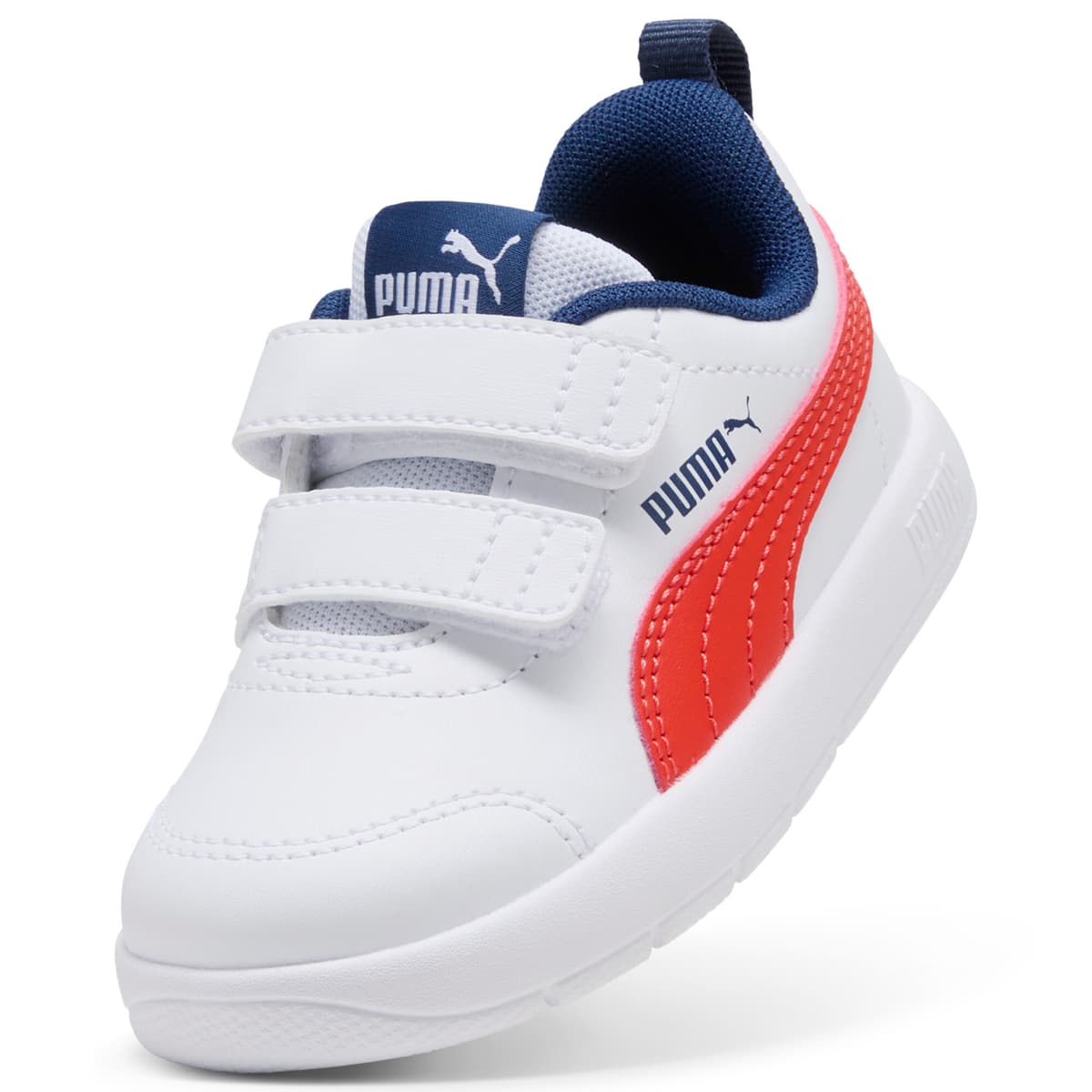 PUMA Courtflex V3 sneakers, Blauw/Rood/Wit, Maat 27 thumbnail 2