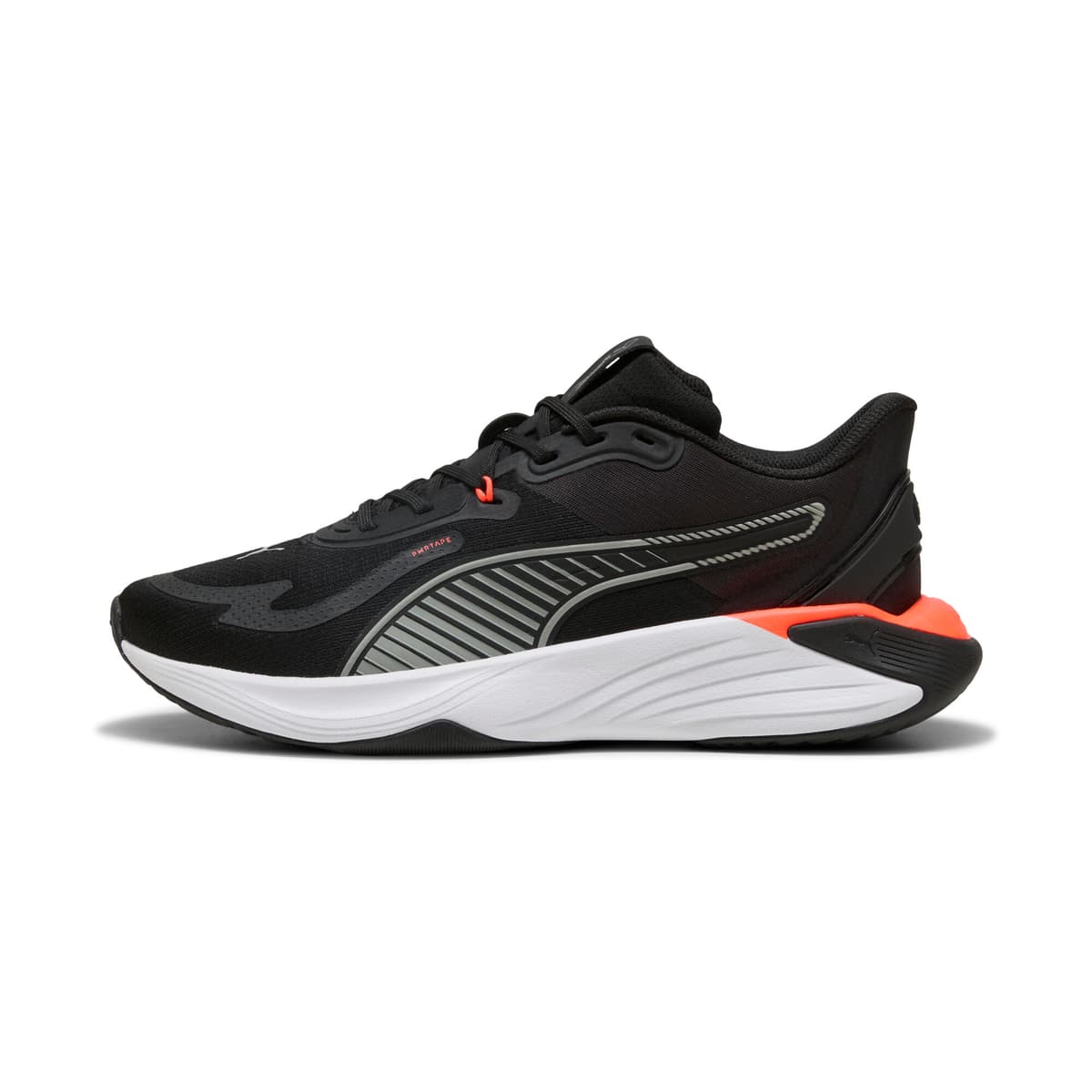 PUMA PWR Hybride trainingsschoenen, Zwart/Rood/Wit, Maat 43