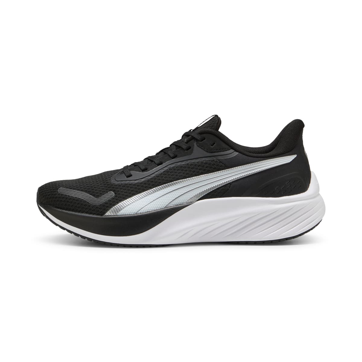 PUMA Pounce Lite hardloopschoenen, Zwart/Wit, Maat 37,5