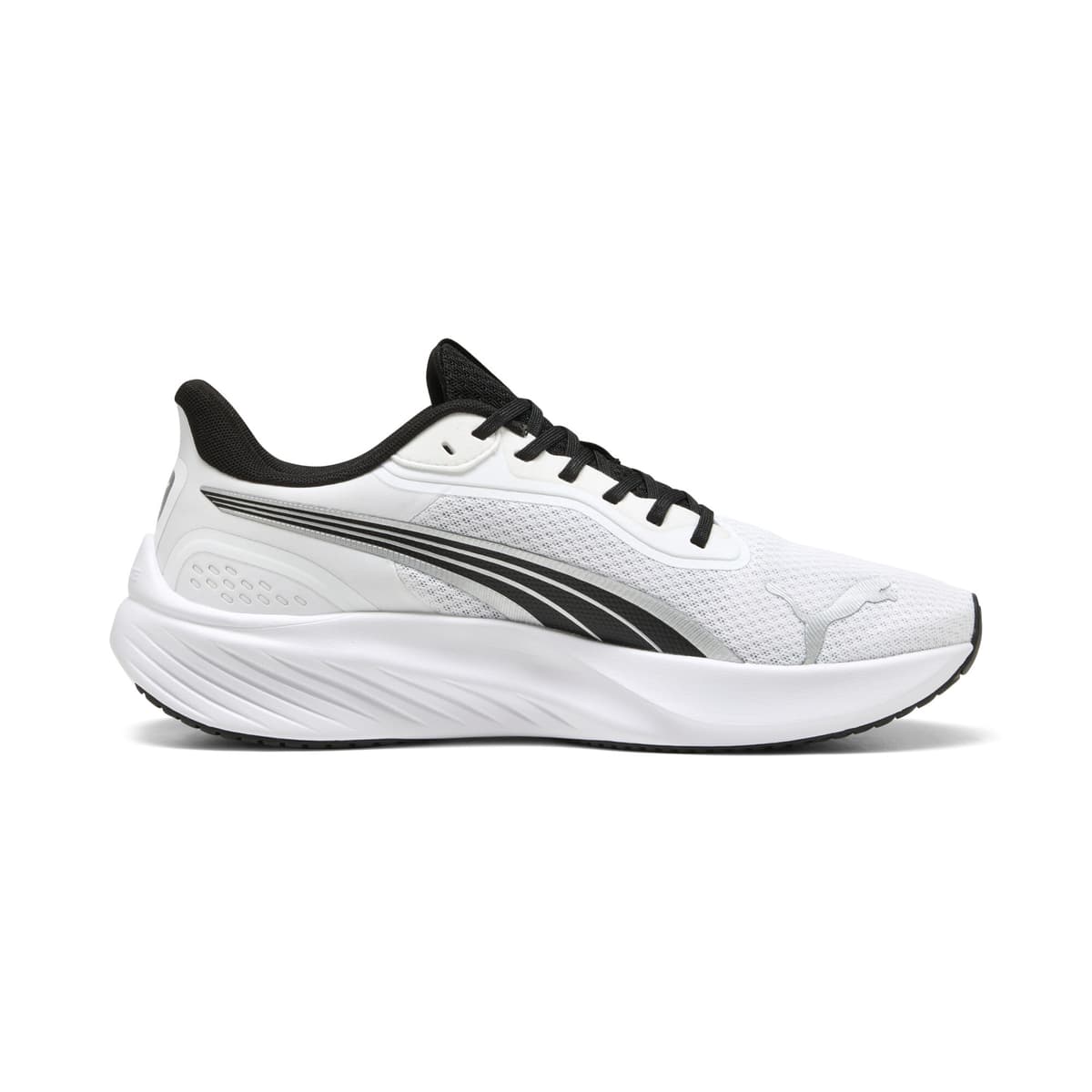 PUMA Pounce Lite hardloopschoenen, Zwart/Wit, Maat 42,5 thumbnail 3