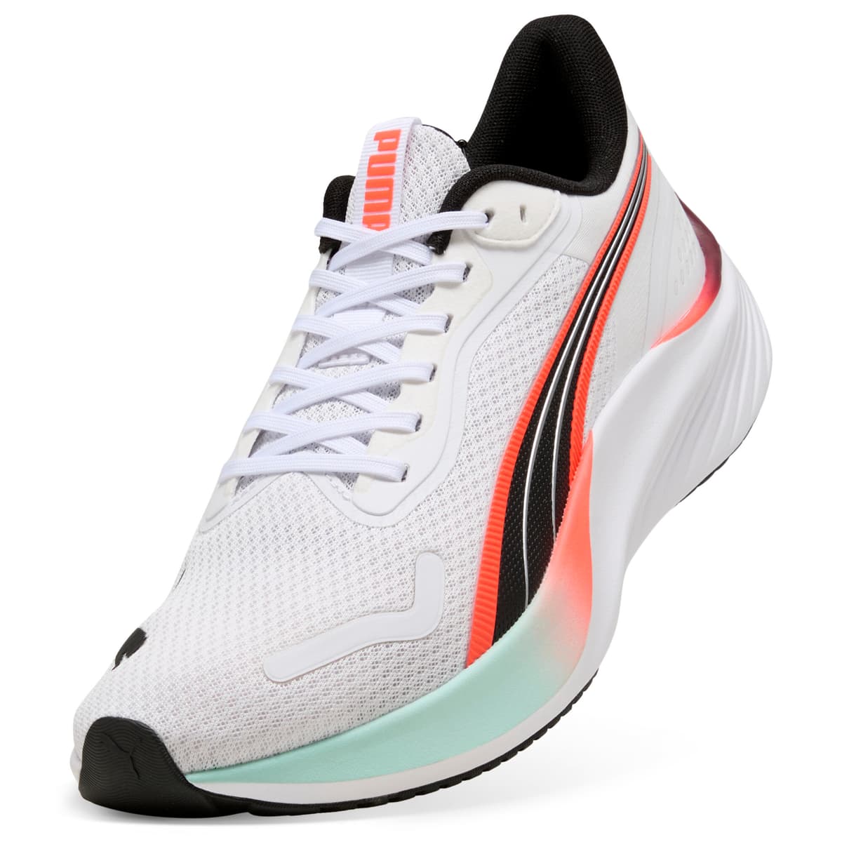 PUMA Pounce Lite hardloopschoenen, Rood/Wit, Maat 44,5 thumbnail 2