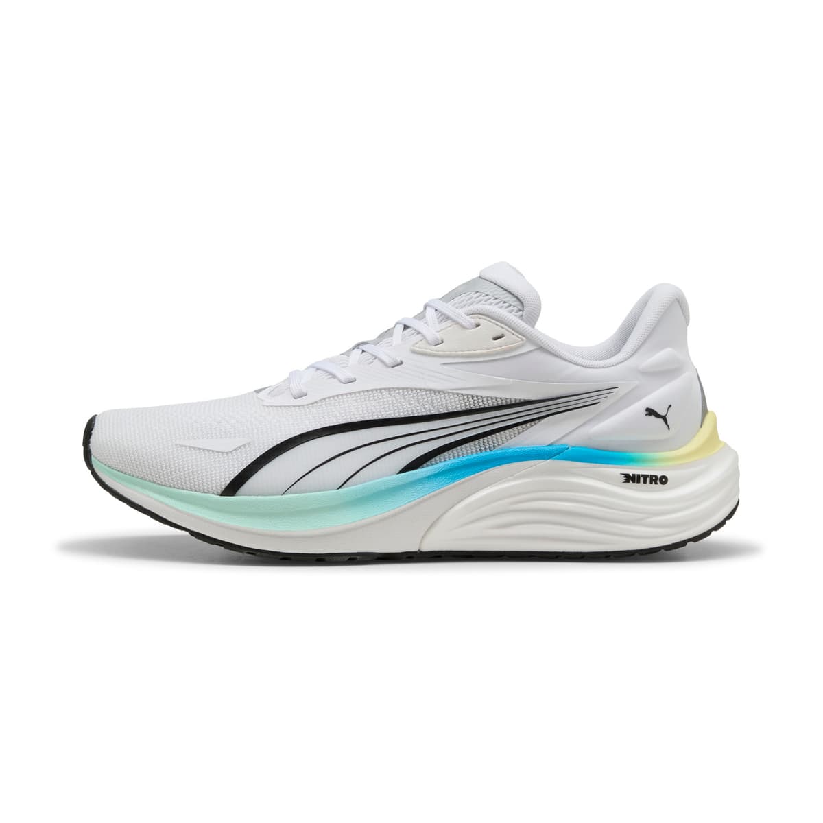 PUMA Electrify NITROâ¢ 4 hardloopschoenen voor Heren, Blauw/Wit, Maat 43