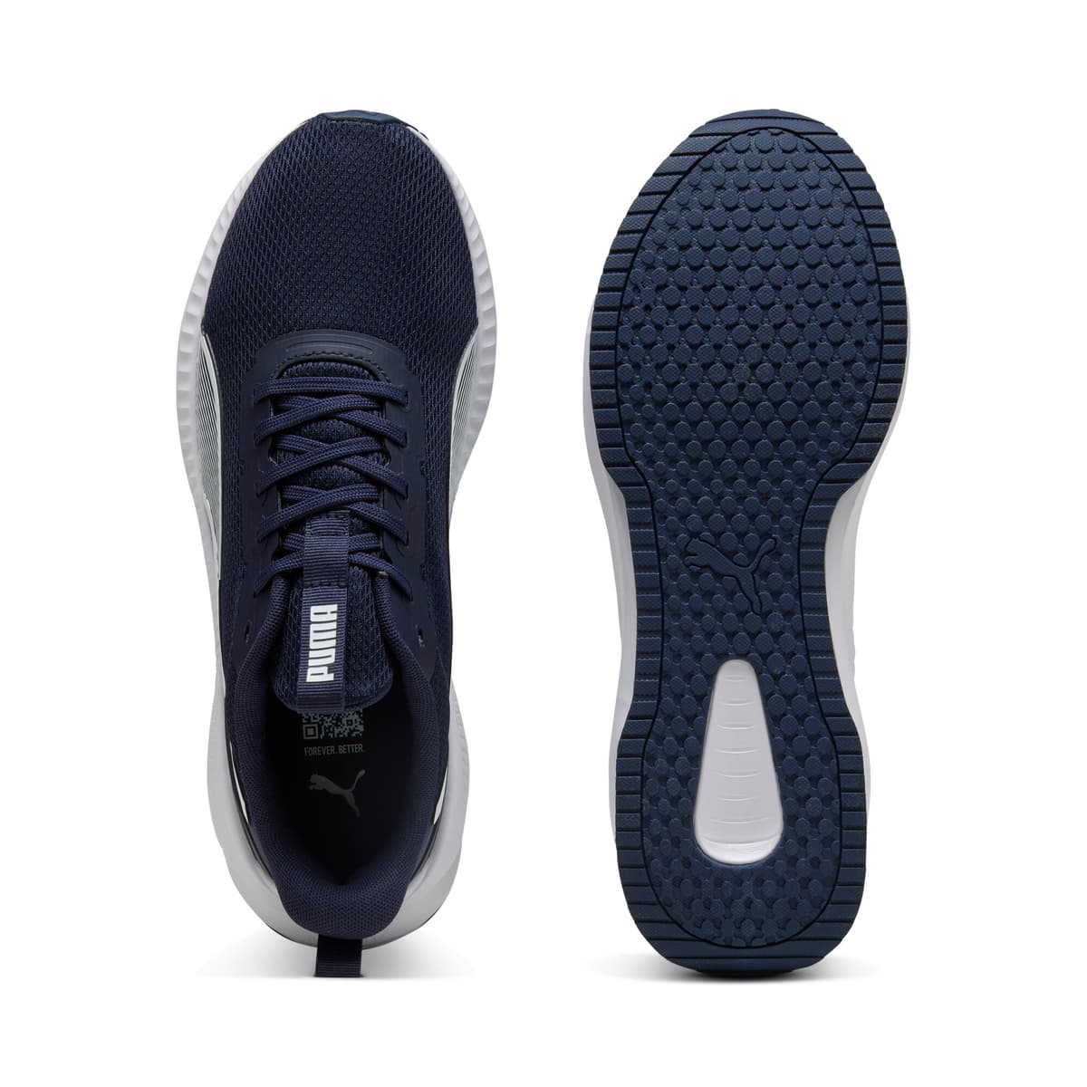 PUMA Flyer Lite 3 hardloopschoenen, Blauw/Wit, Maat 44,5 thumbnail 4