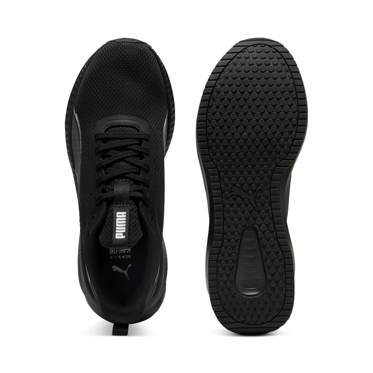 PUMA Flyer Lite 3 hardloopschoenen, Zwart/Zilver, Maat 37,5 thumbnail 4