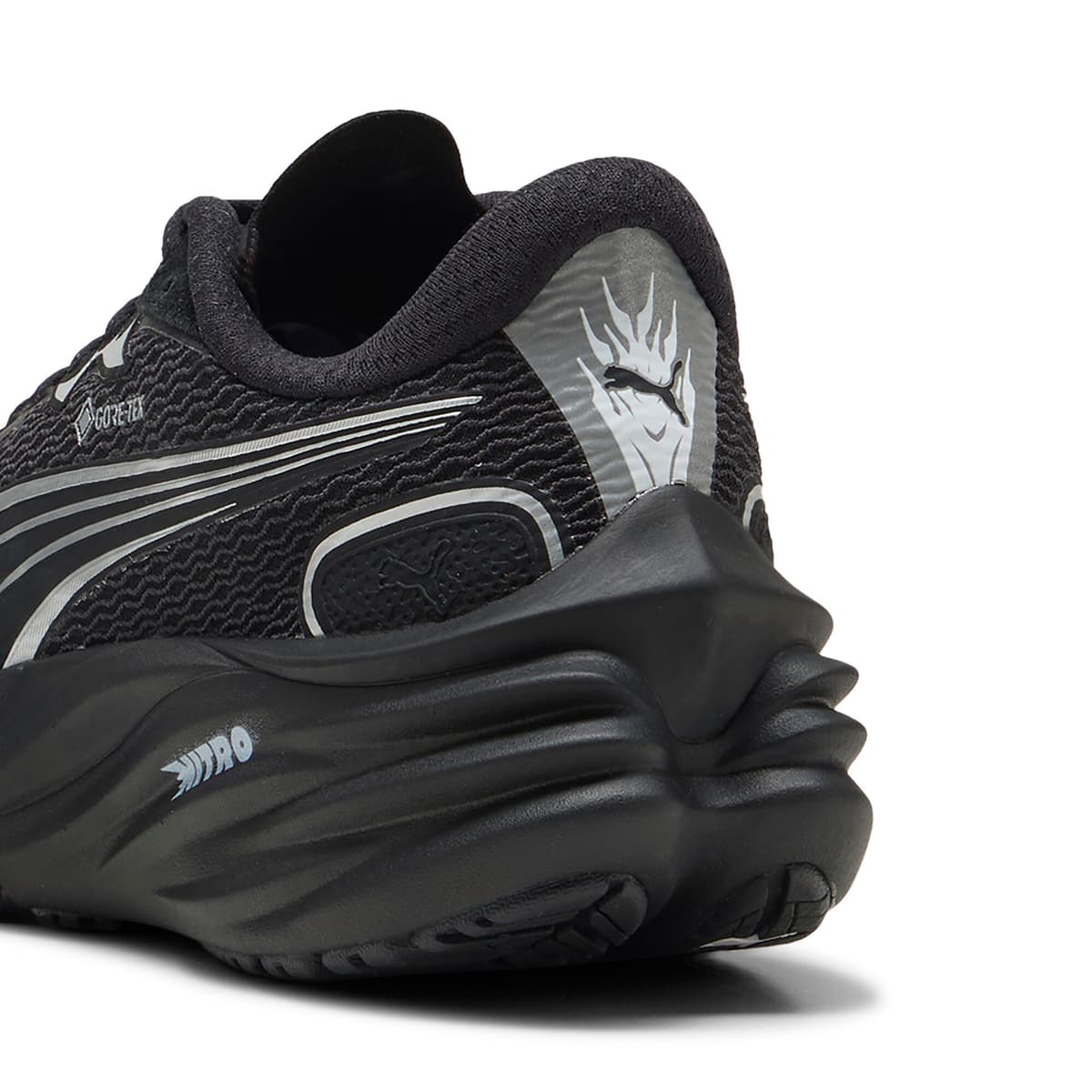 PUMA Velocity NITROâ¢ 4 GTX hardloopschoenen voor Dames, Zwart/Zilver, Maat 40 thumbnail 5