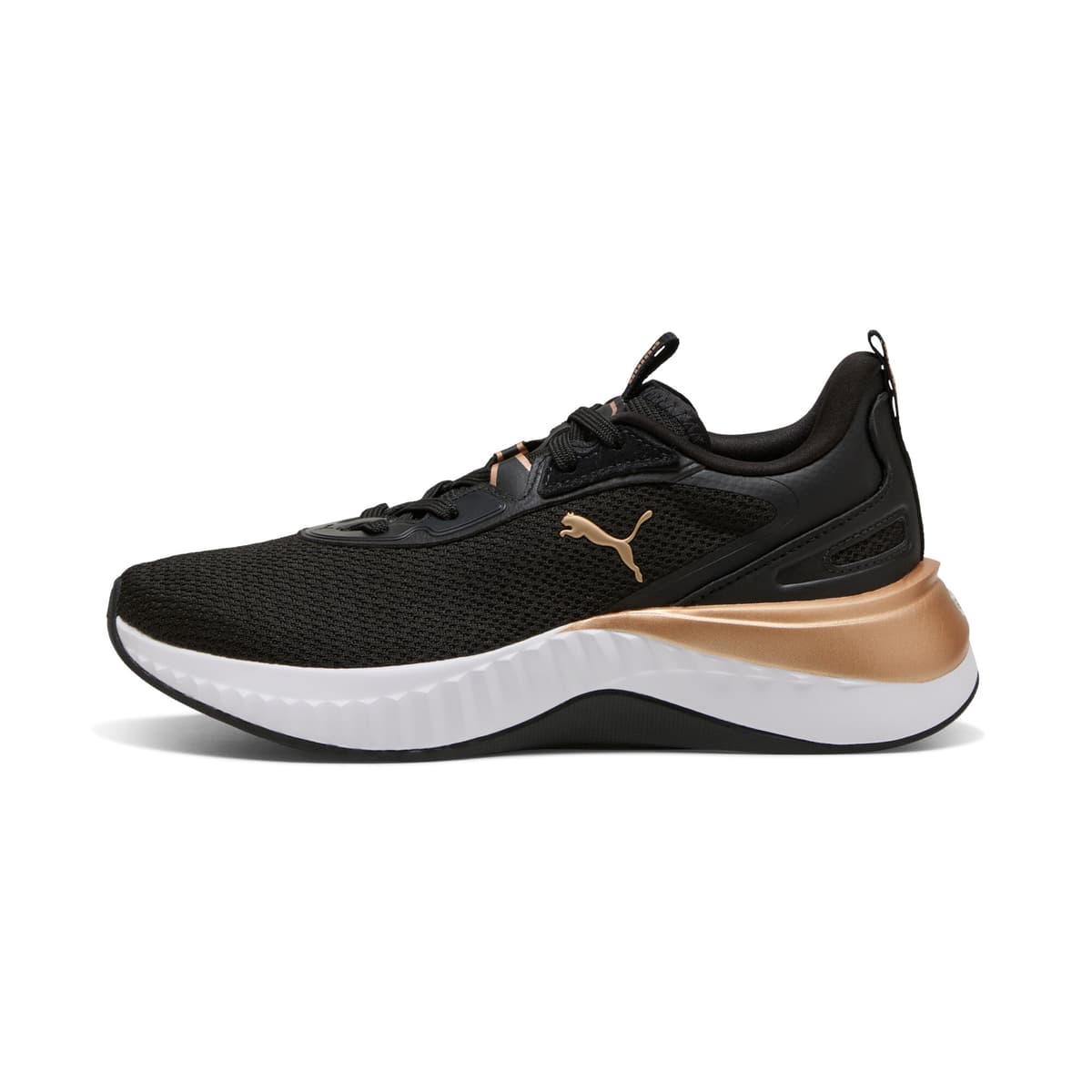 PUMA Softride Sera hardloopschoenen voor Dames, Zwart/Goud, Maat 36