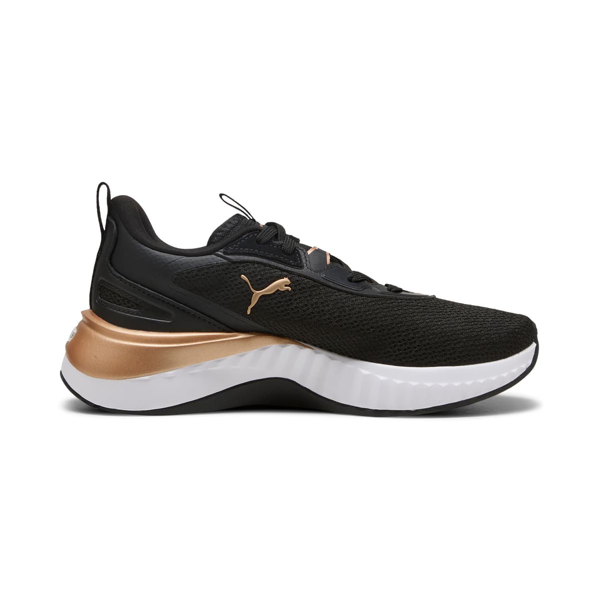 PUMA Softride Sera hardloopschoenen voor Dames, Zwart/Goud, Maat 36 thumbnail 3