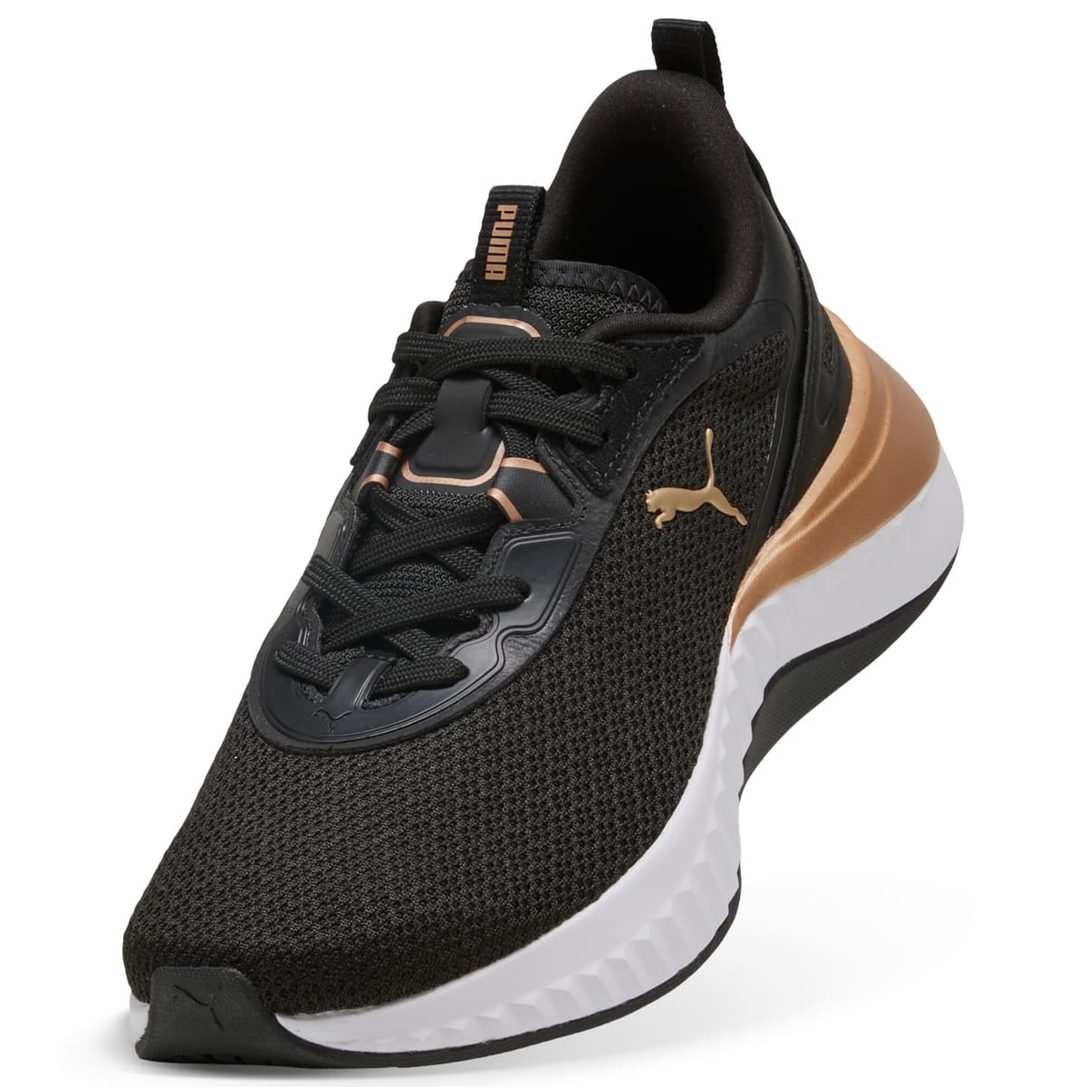 PUMA Softride Sera hardloopschoenen voor Dames, Zwart/Goud, Maat 36 thumbnail 2