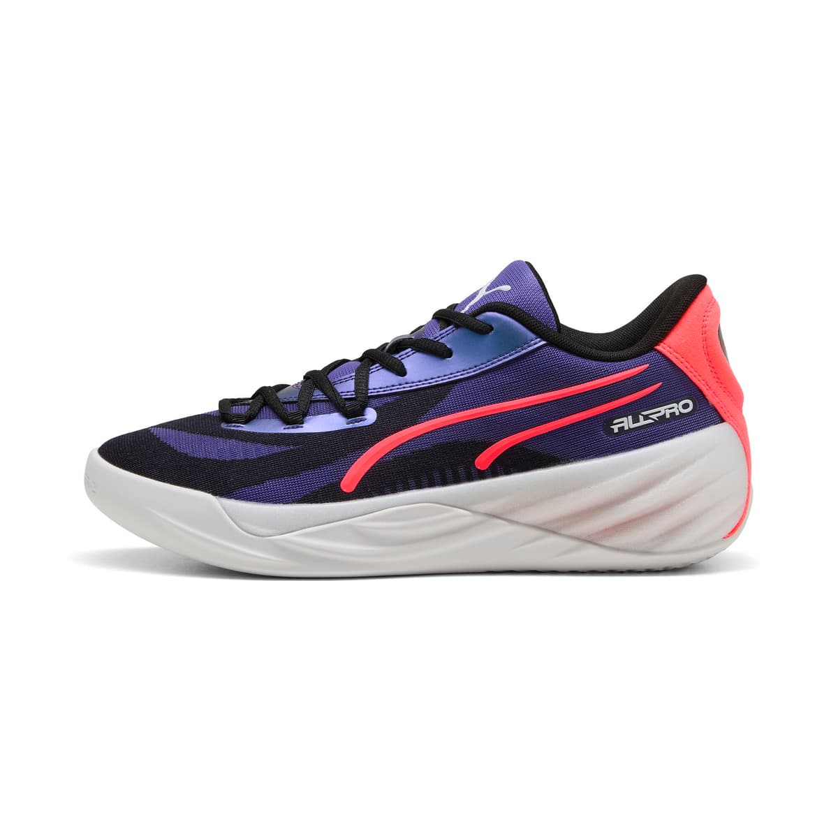 PUMA All-Pro NITROâ¢ basketbalschoenen, Roze/Zwart, Maat 38