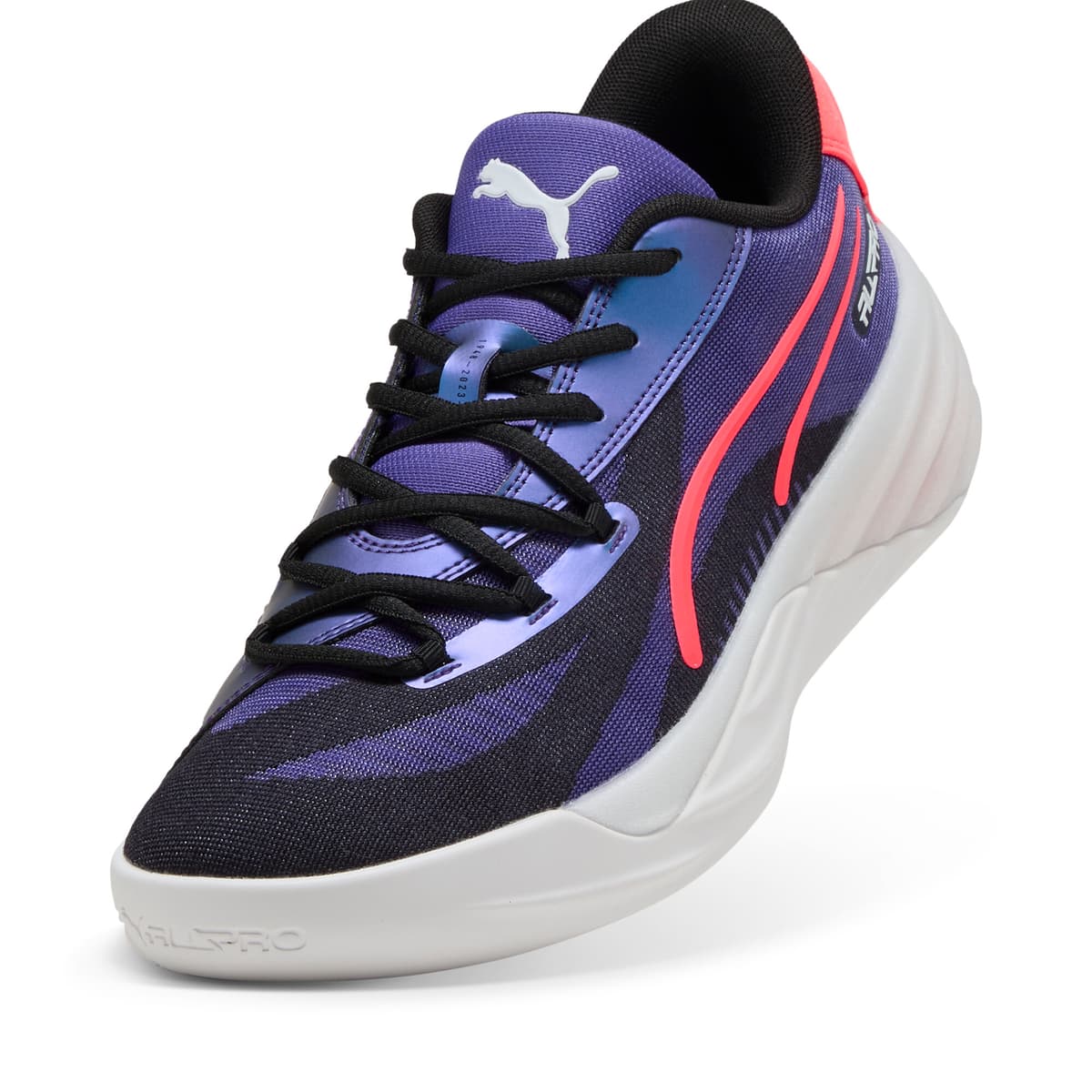 PUMA All-Pro NITROâ¢ basketbalschoenen, Roze/Zwart, Maat 38 thumbnail 2