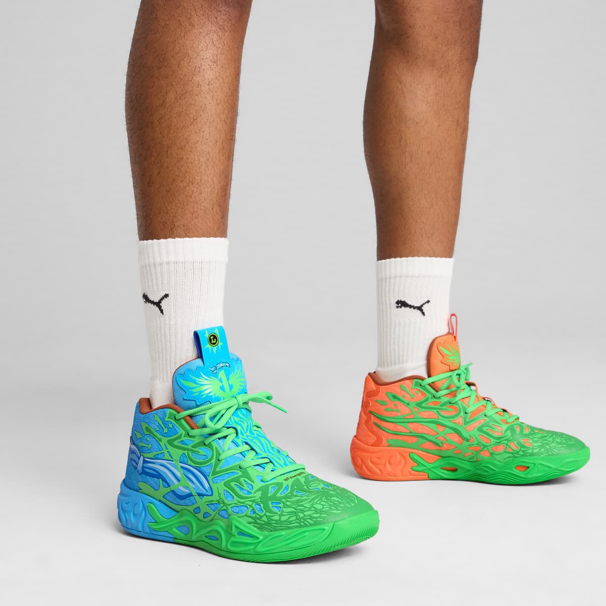 PUMA HOOPS x TMNT MB.04 LM uniseks basketbalschoenen, Groen, Maat 52 thumbnail 9