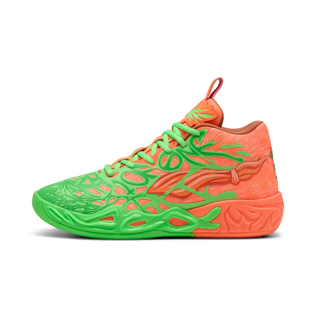 PUMA HOOPS x TMNT MB.04 LM uniseks basketbalschoenen, Groen, Maat 52